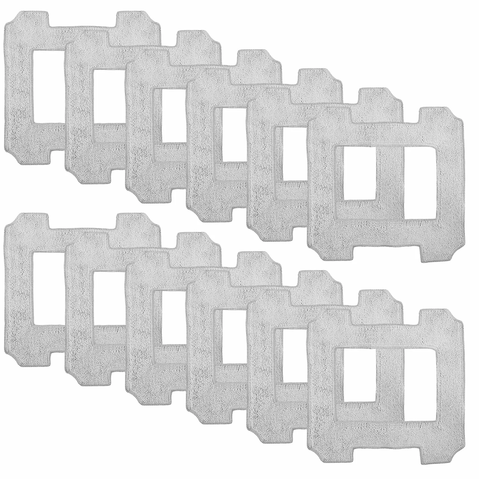 12 paños de repuesto para Ecovacs Winbot W1 / W1 Pro / W2 / W2 Omni robot de limpieza de ventanas, accesorio para robot de limpieza de ventanas, microfibra, reutilizable, lavable