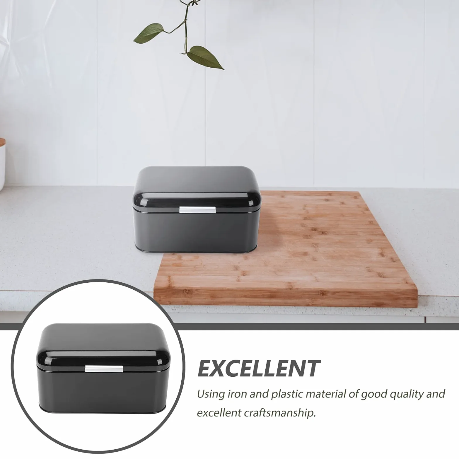ABOOFAN Tarro De Almacenamiento Tipo Caja De Pan Metálica Para Cocina Organizador De Pan