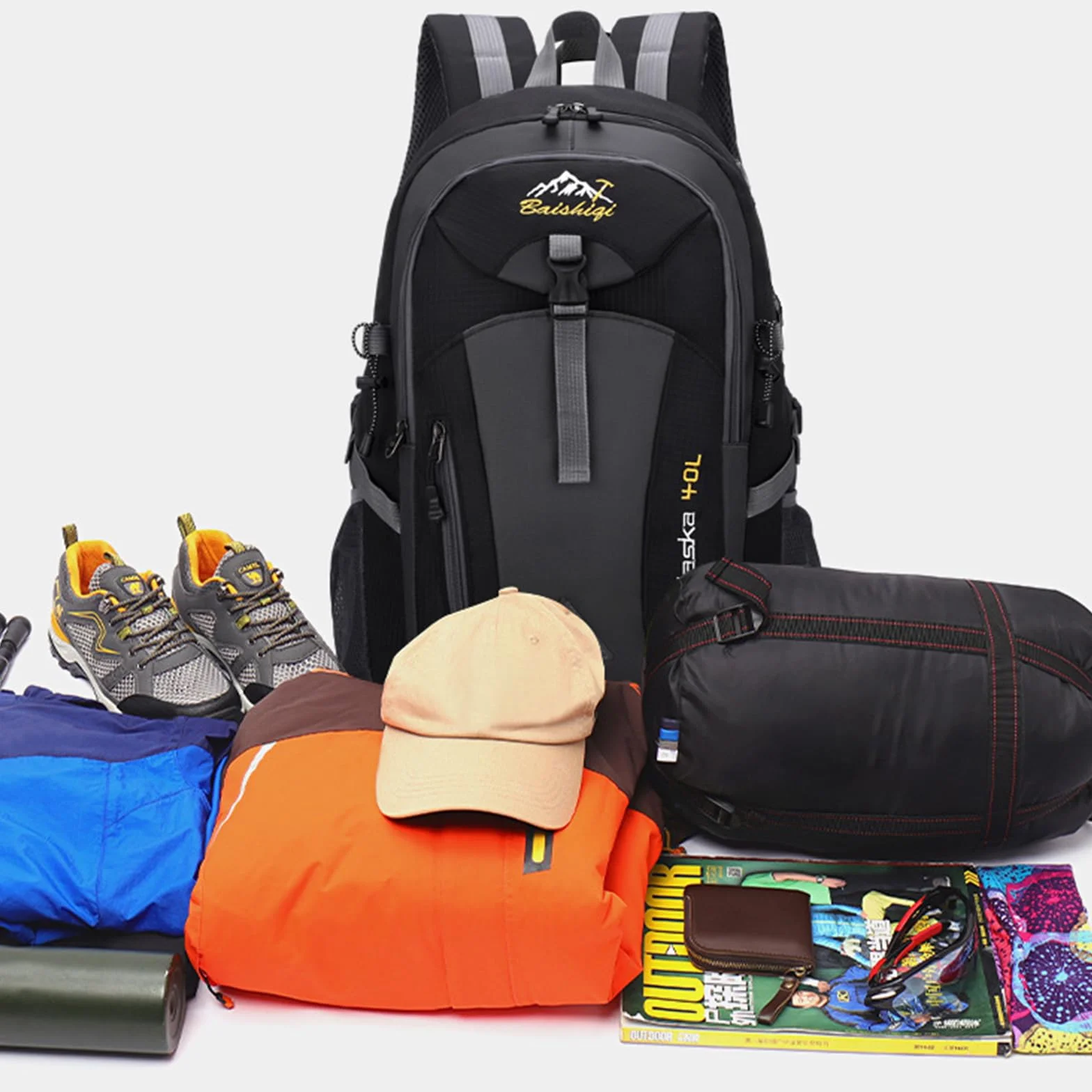 40L Mochila Impermeable Bolsa de Viaje Resistente al Agua para Esquí Trekking