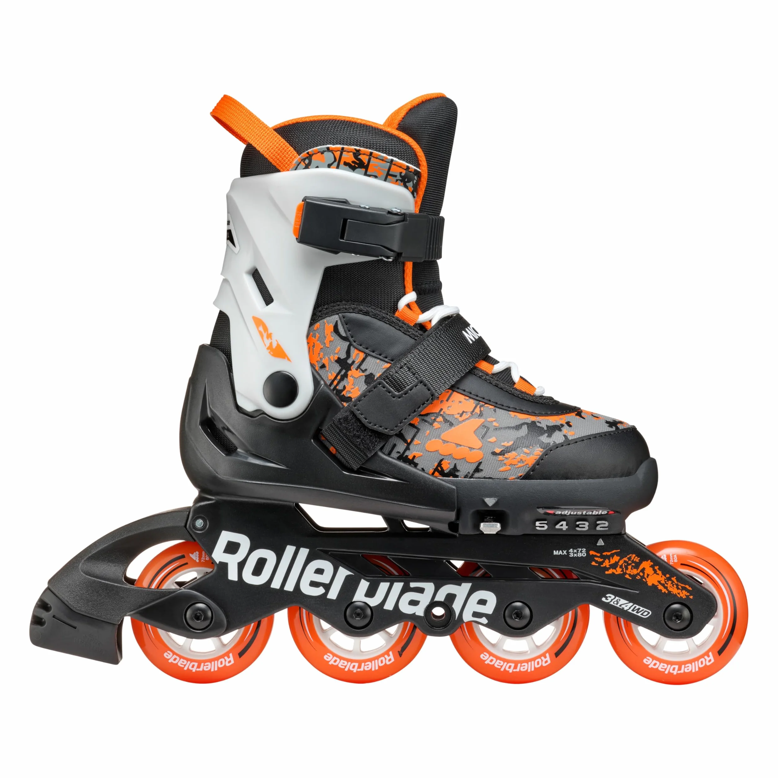 Rollerblade Micro Blade SL - Patines en línea 2025, Color Negro y Azul