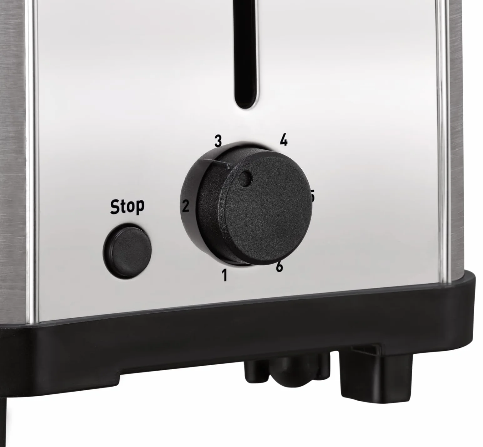 Moulinex Classic, Tostador Acero Inoxidable, 2 Ranuras largas y anchas, 1400 W, 6 Posiciones Tostado, Función Stop, Bandeja Recogemigas, para Todo Tipo de Pan normal, molde, artesano, LS330D