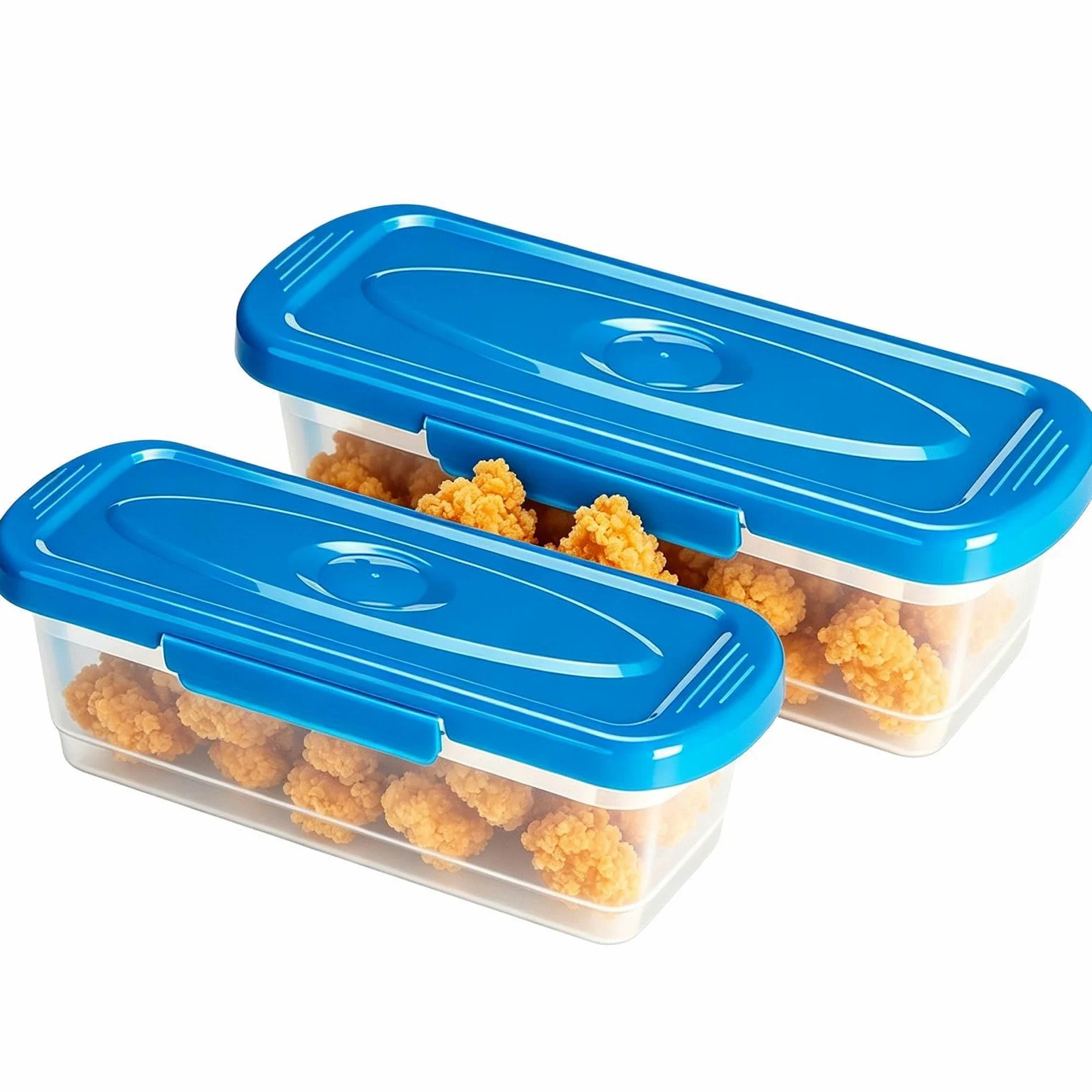 Genérico Bol Agitador Para Empanar Con Tapa 2 Piezas Utensilios Cocina | Recipiente Agitador Para Empanar Pescados Alitas De Pollo, Verduras, Hogar, Cocina, Restaurante, Y Comedor