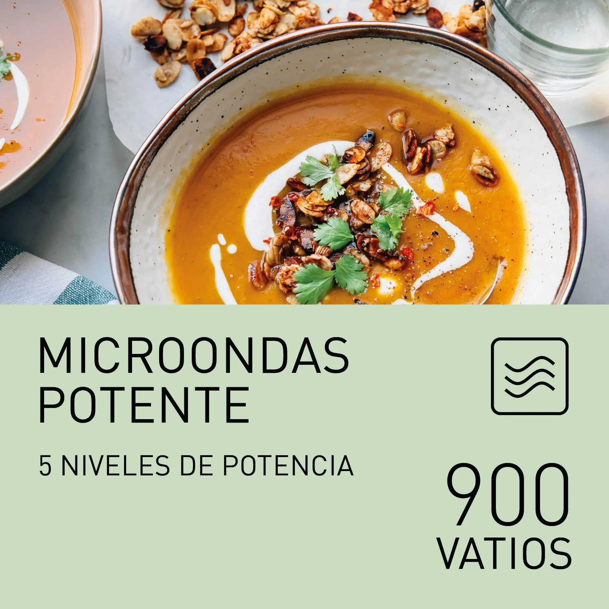 Panasonic NN-K36NBMEPG, Horno Microondas, 24 Litros, 900W de Potencia, 8 Programas Automáticos, Tecnología de Cocción Dual, Función Quick 30, Negro.