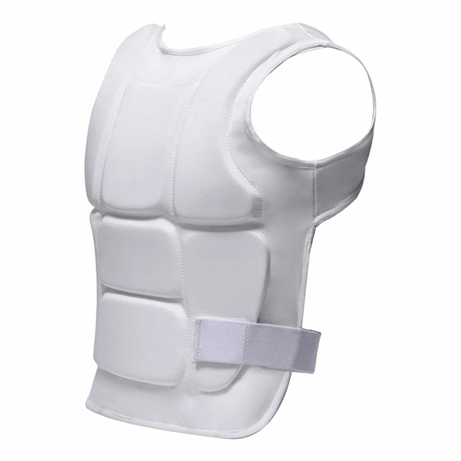 Karate Protector Pecho Chaleco Protección Abdomen Costillas Nylon EPE para Artes Marciales