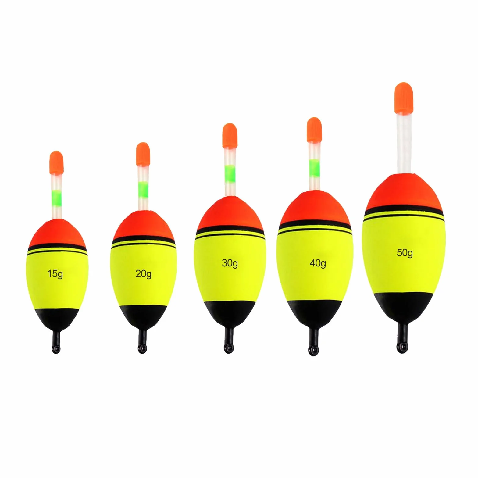 Flotadores De Pesca Bobber Set 15g 20g 30g 40g 50g