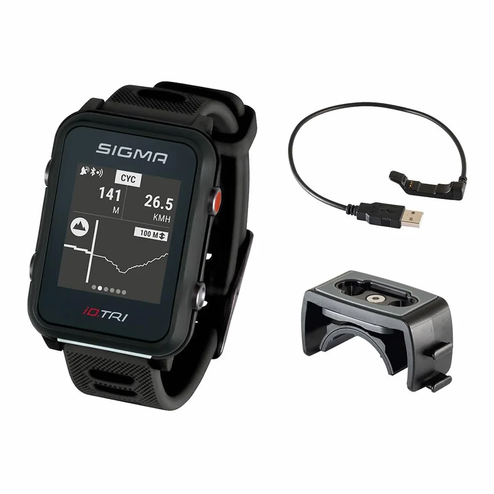Sigma Sport Id.tri Reloj De Triatlón Con Navegación Notificaciones Negro