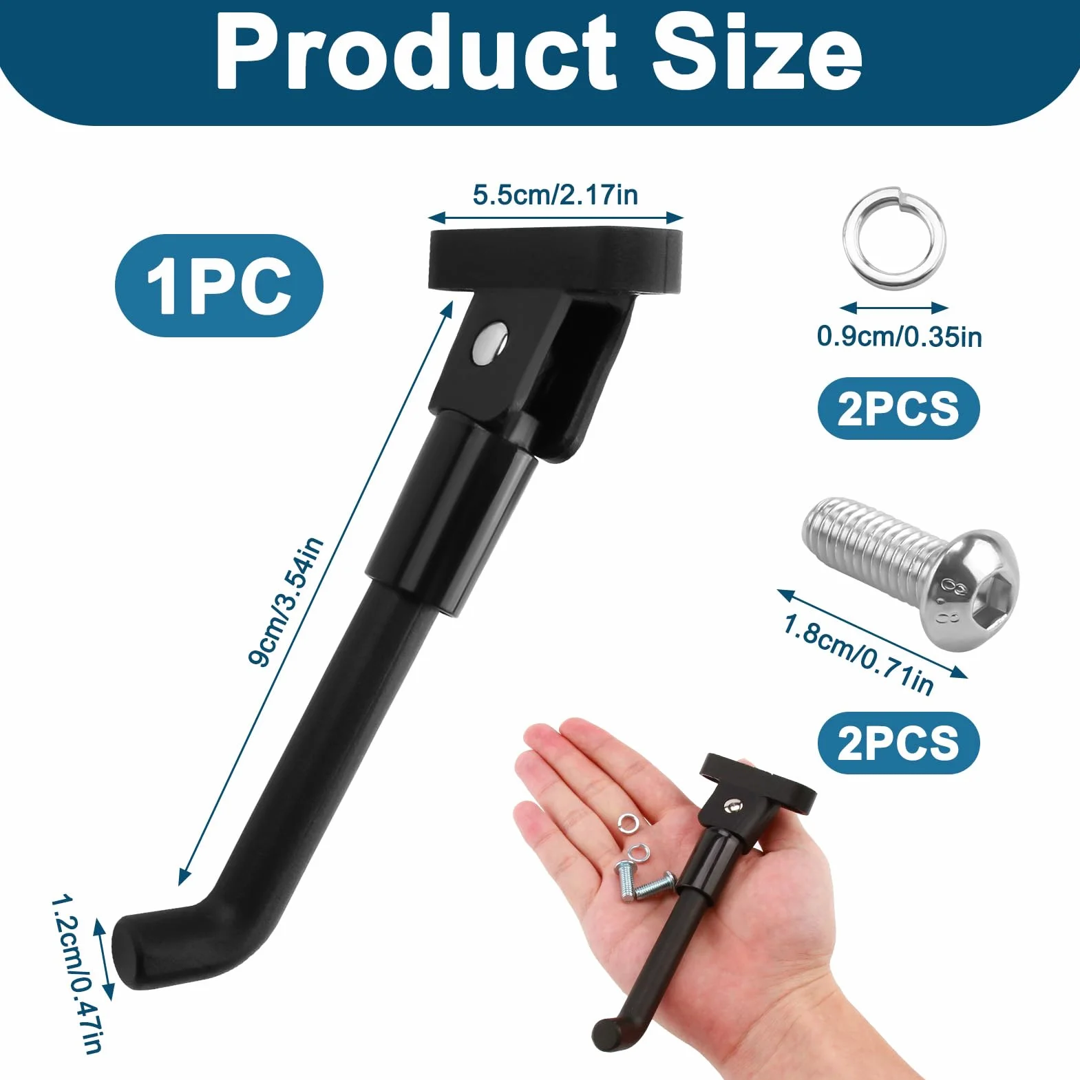 Soporte para scooter Xiaomi M365 Pro Pro 2 1S Scooter 3 Negro