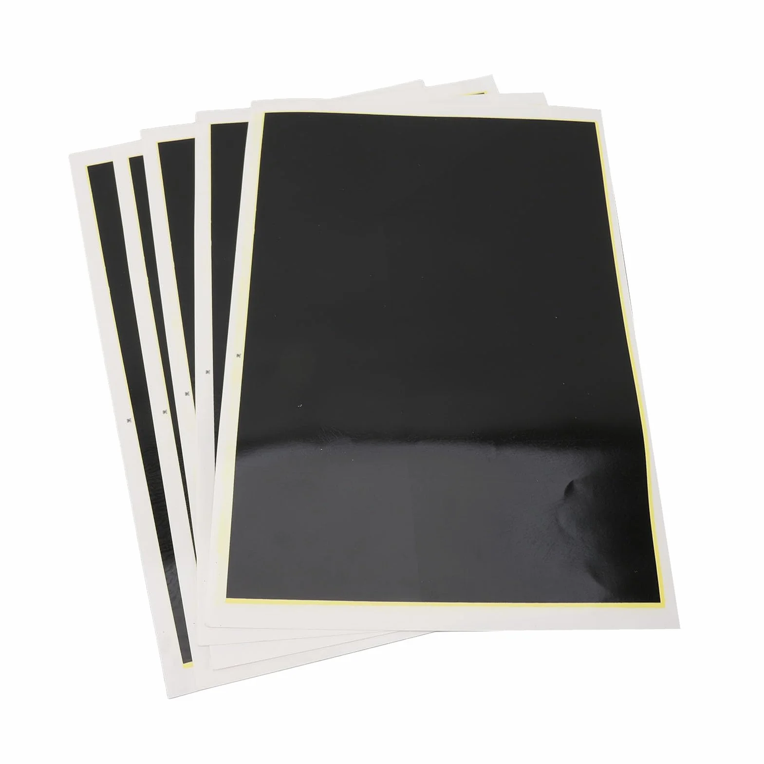 Papel de Color Negro para Grabado Láser, Juego de Papel Marcador DIY de 39x27cm para Vidrio de Cerámica Metálica