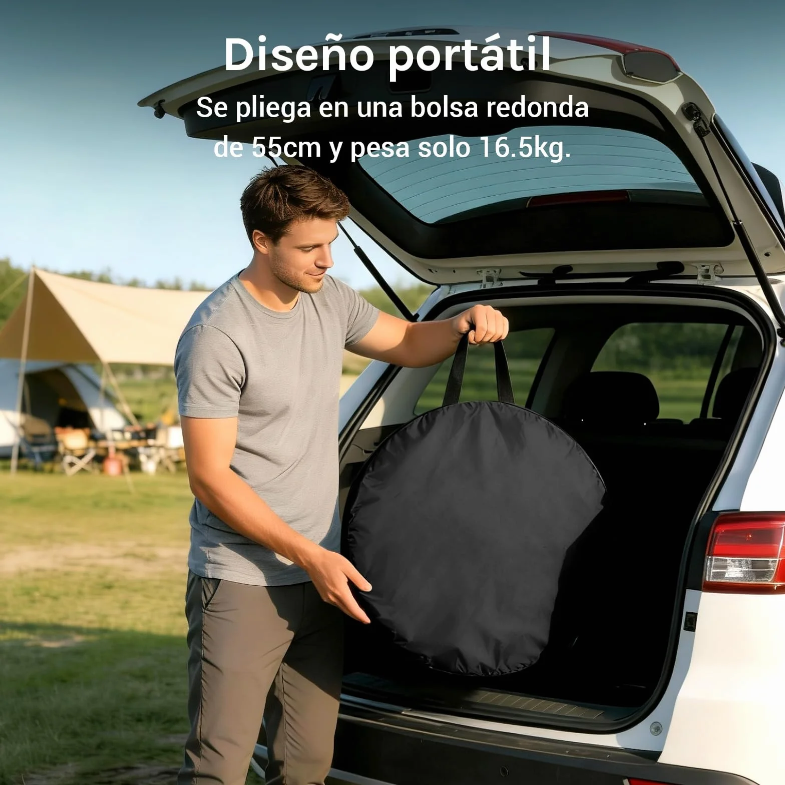 Wolfwise Tienda Ducha Camping Pop Up, Carpa Instantánea Vestidor Exterior para Baño Playa