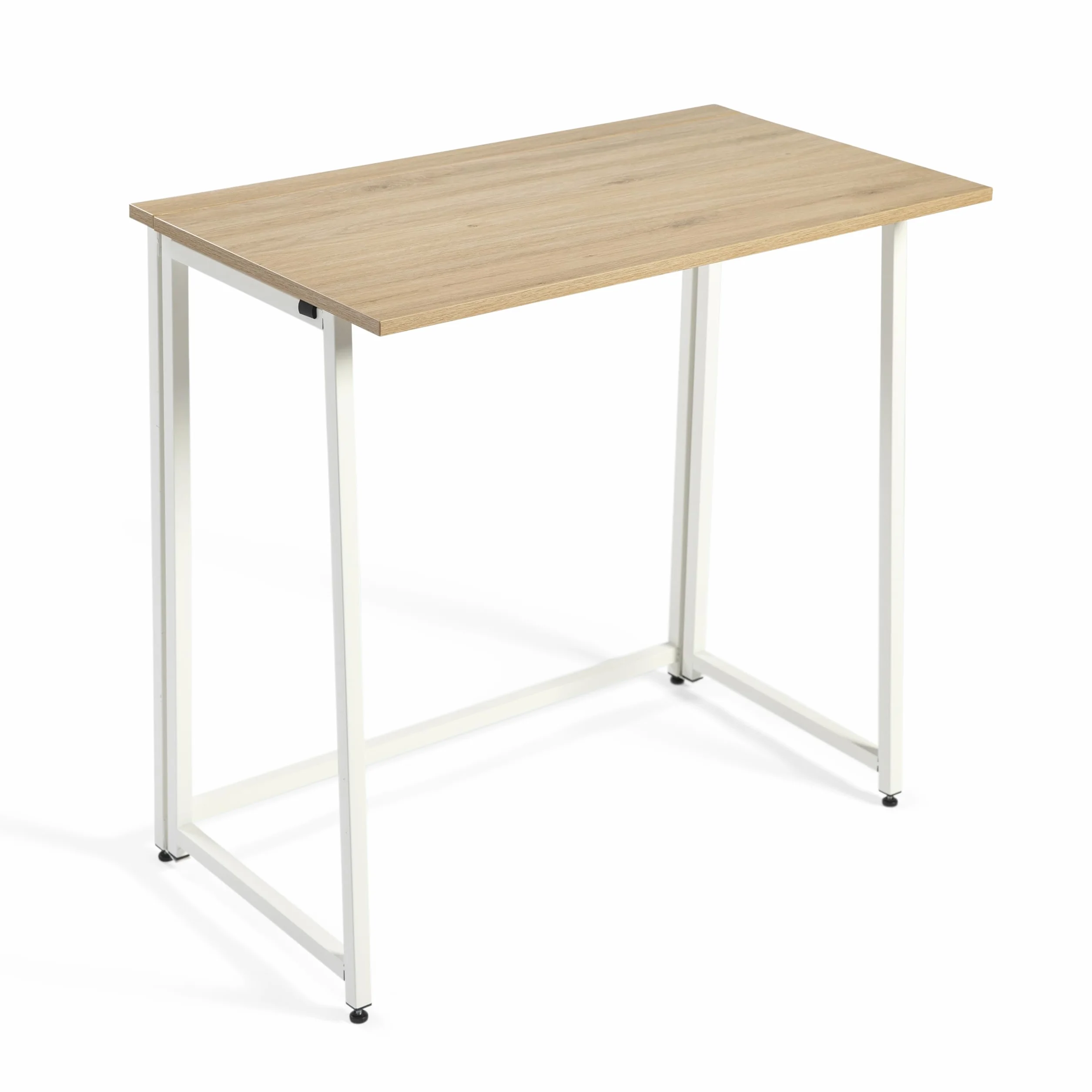 DUPI Escritorio Plegable Utility 80x50x72 cm – Mesa de Ordenador y Estudio para Oficina en Casa, Multifuncional con Estructura Metálica (Taupe)