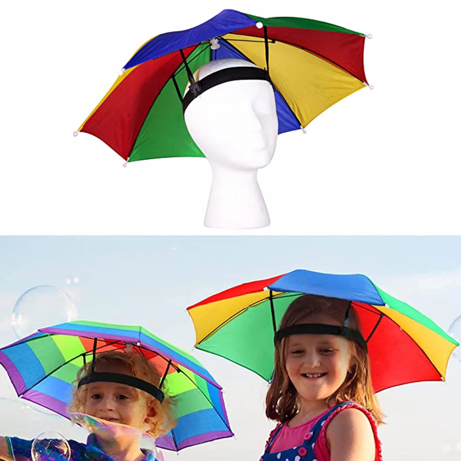 SEMINISMAR Paraguas Plegable Resistente a la Lluvia, Parasol para Playa, Golf, Pesca