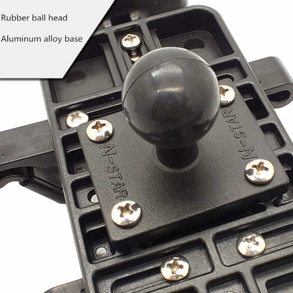 zkm Base de Montaje Cuadrado de Aluminio Cabeza esférica para Montaje de ram para Garmin Zumo/Tomtom Black
