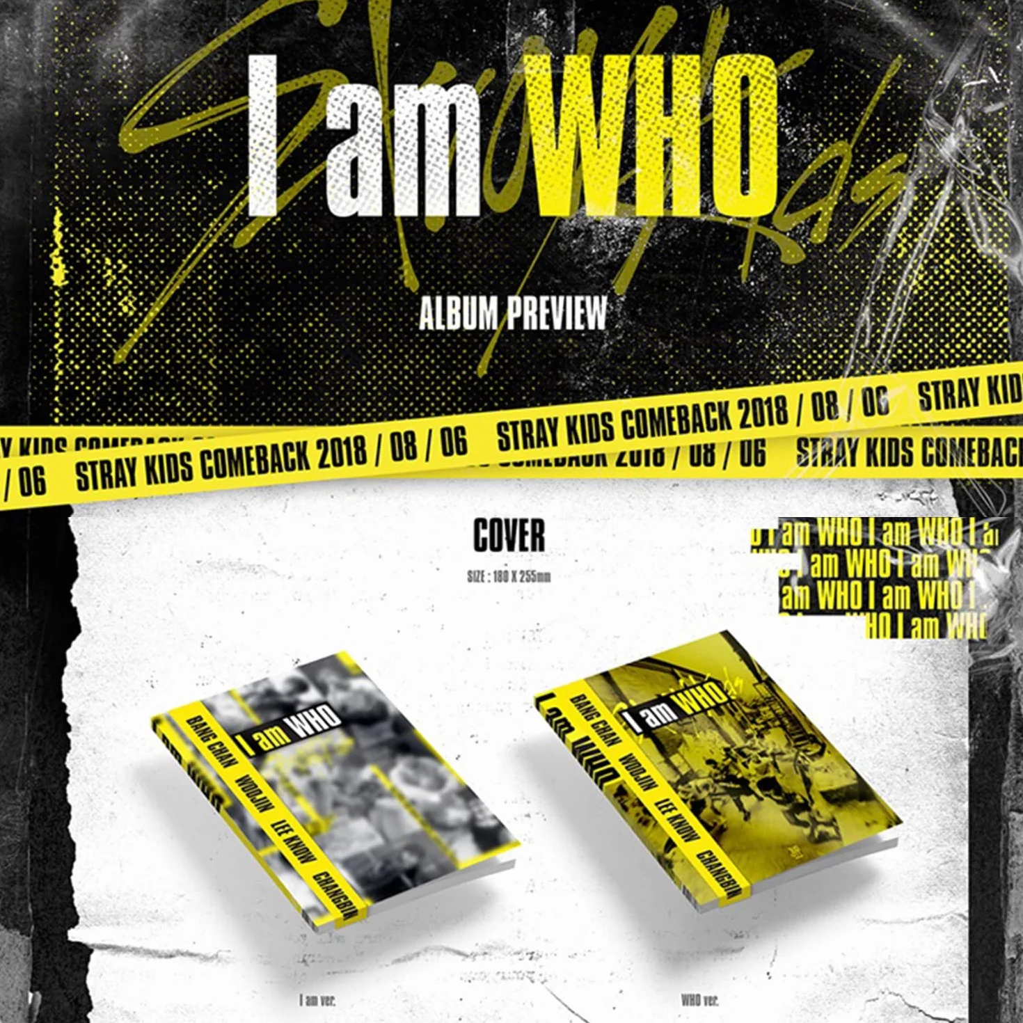 STRAY KIDS 2nd Mini Album I am WHO WHO Ver. Photobook CD-R QR Photocards Lyrics Poster Pin Badges