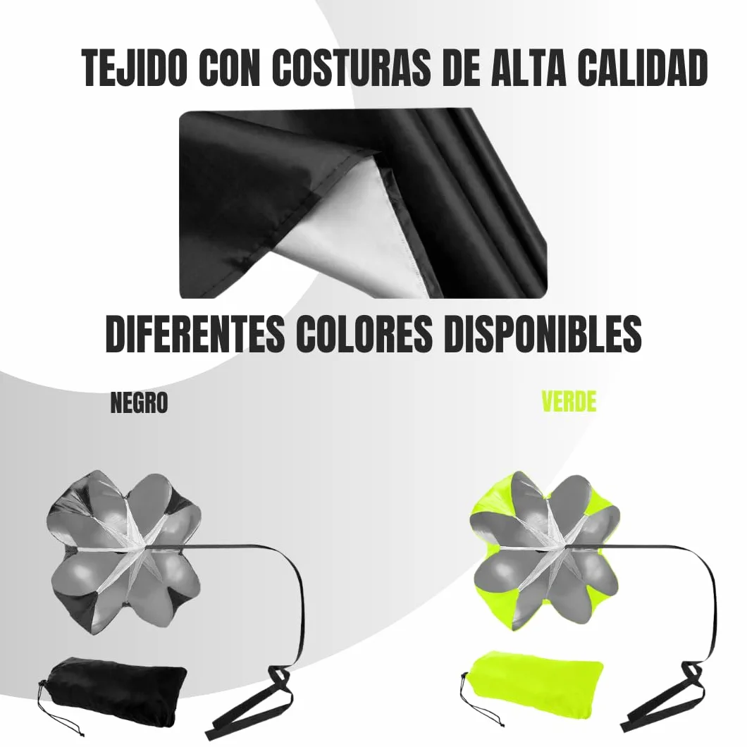 Paracaídas Resistencia Entrenamiento Fútbol Bolsa Almacenamiento Material Deportivo