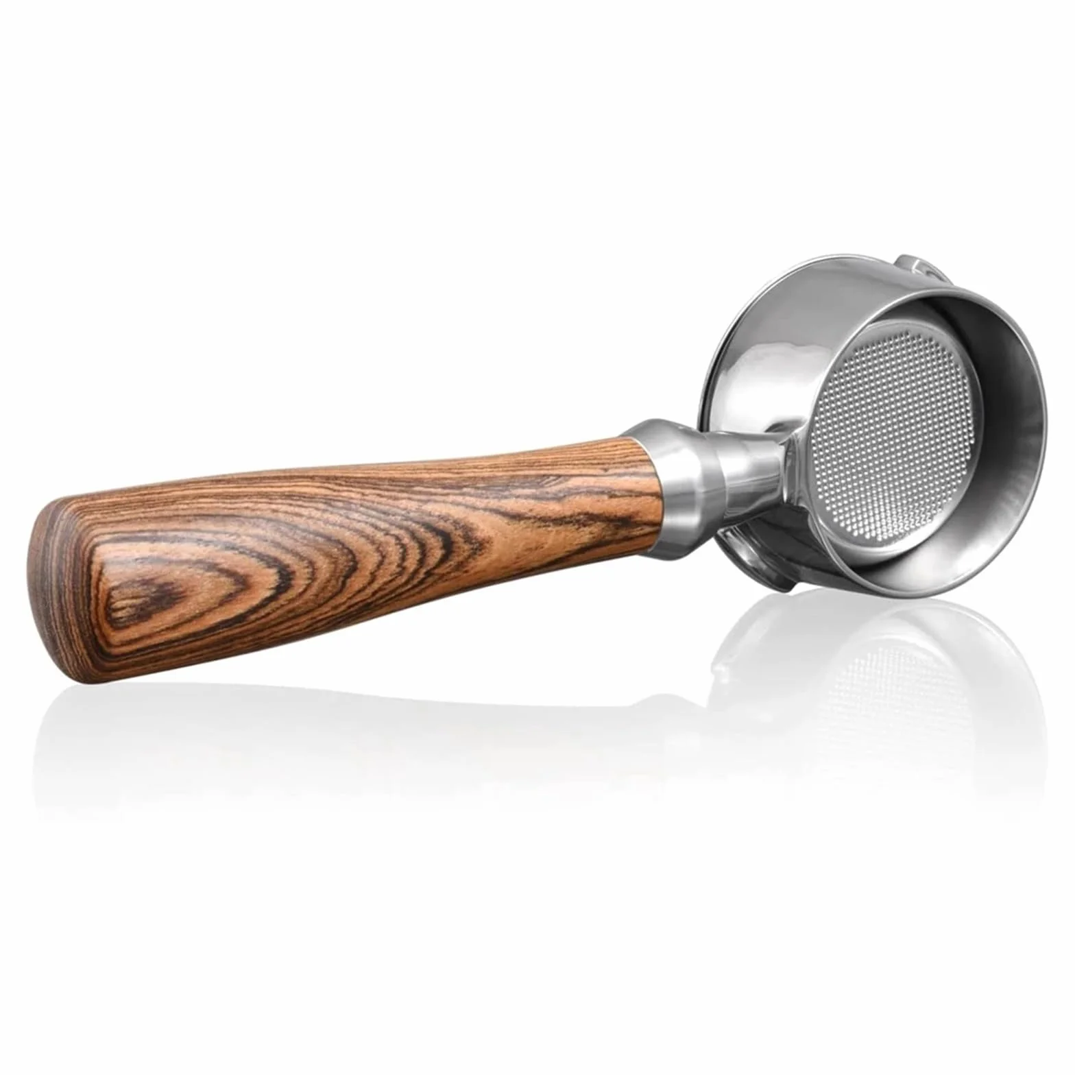 Portafiltro sin fondo, Compatible con Gaggia, 58 mm, portafiltro sin fondo con cesta de filtro de 2 tazas