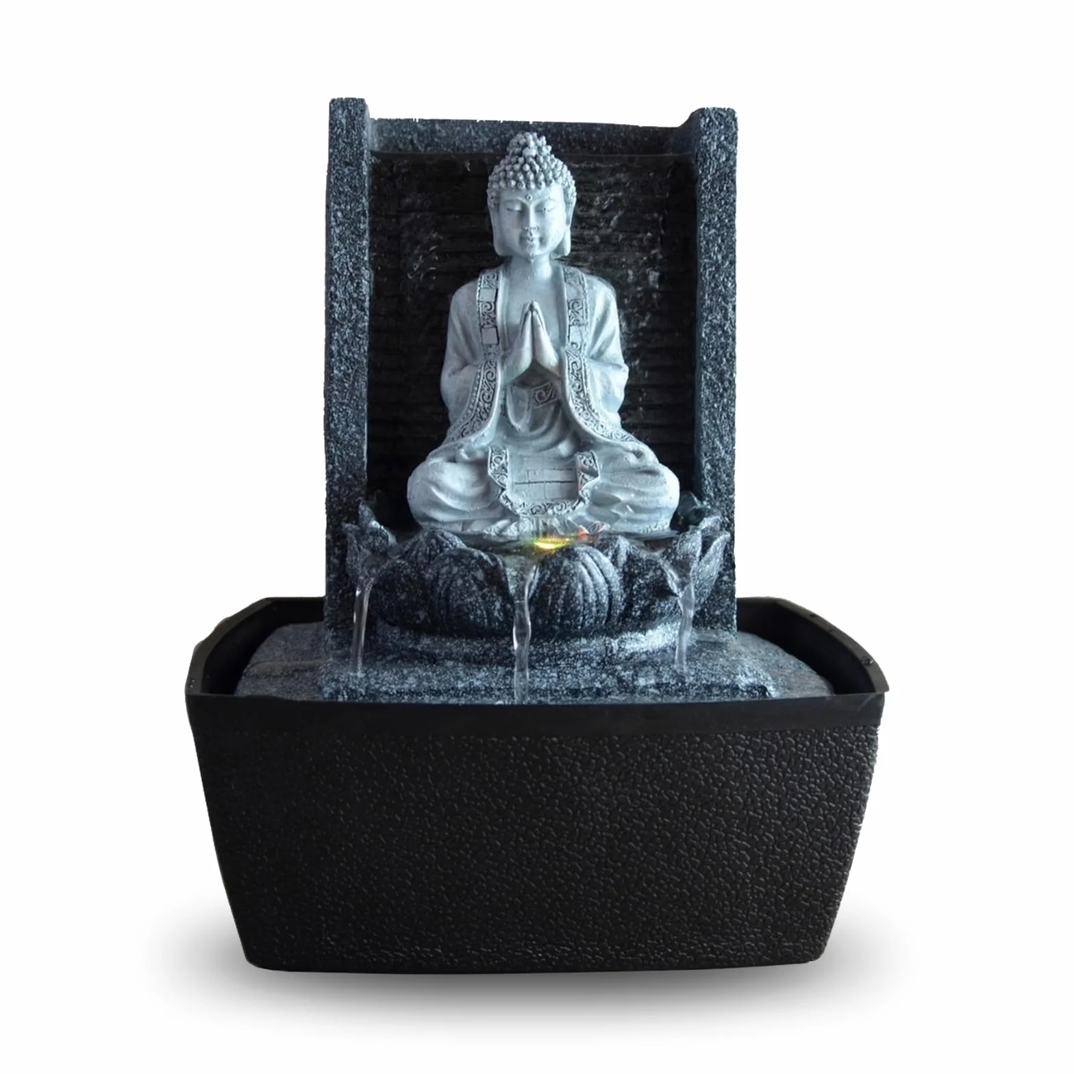 Zen'Light SCFRB1 - Fuente de Interior, 20 x 15 x 26 cm, Color Plateado