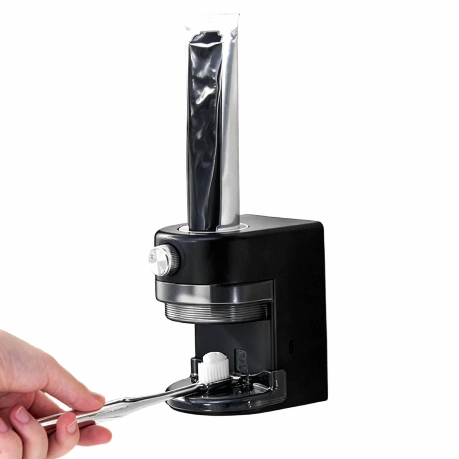 Dispensador de pasta de dientes y soporte para cepillo de dientes, montaje automático en la pared, fácil instalación para uso en baño y dormitorio, solución de higiene conveniente