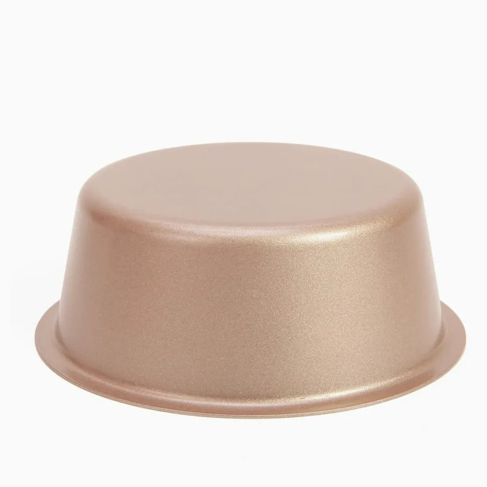 CANDeal Molde para Tartas de 4 Pulgadas, Molde para Tartas Redondo Antiadherente, Juego de Moldes para Hornear Mini Tartas de Navidad Cumpleaños Boda, Saludable y Duradero, Diseño de una Pieza (6)
