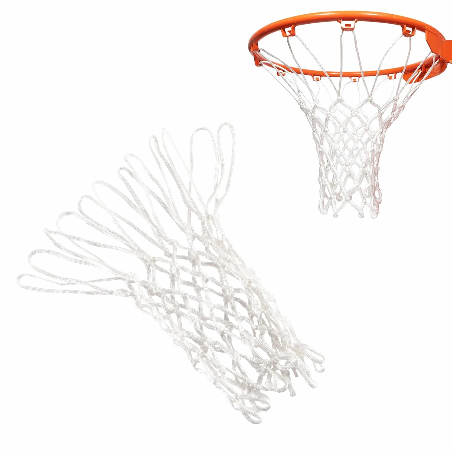 Red de Baloncesto Impermeable Tamaño Estándar para Canasta Interior y Exterior