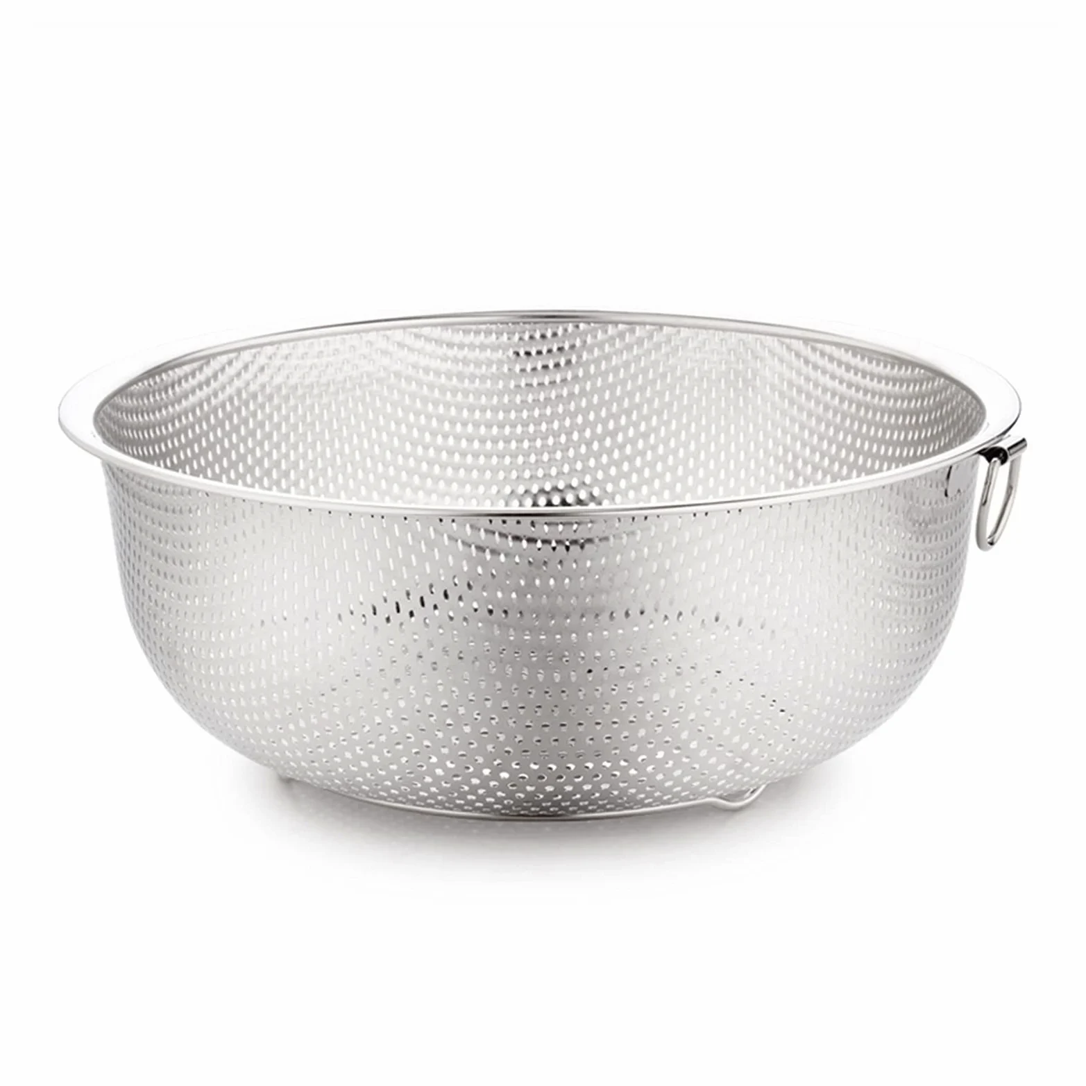 Colador Cesta de Drenaje Colador de Acero Inoxidable Colador de Cocina Lavado Tazón de Lavado Fruta Vegetal Senador de escurridor con Anillo colgado Fino 2mm Agujero Coladores de Alimentos
