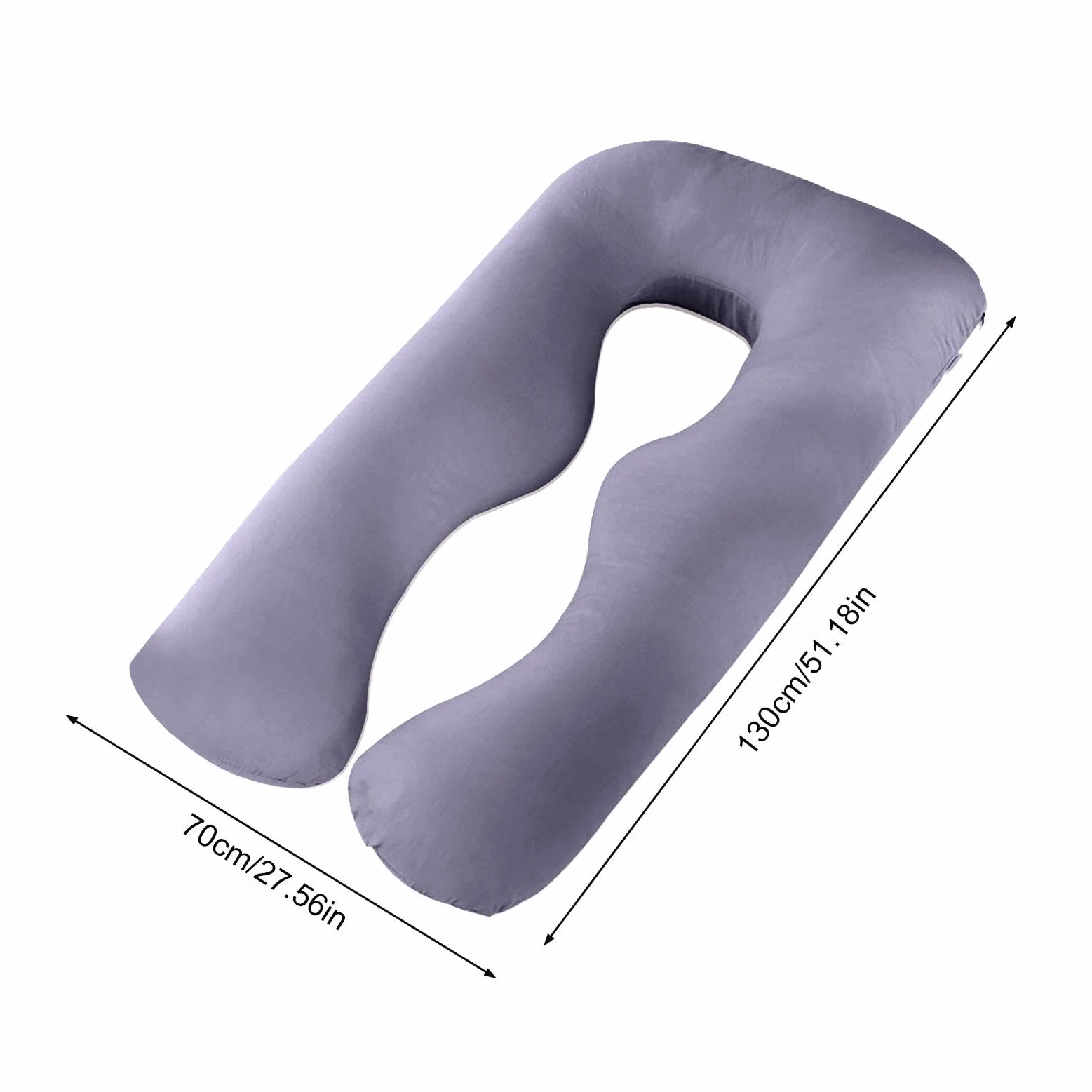 Almohada para Todo el Cuerpo - Almohada para el Cuerpo Auraform | Almohada de maternidad en forma de U para quienes duermen de lado | Almohada para dormir embarazada | Almohada flexible para