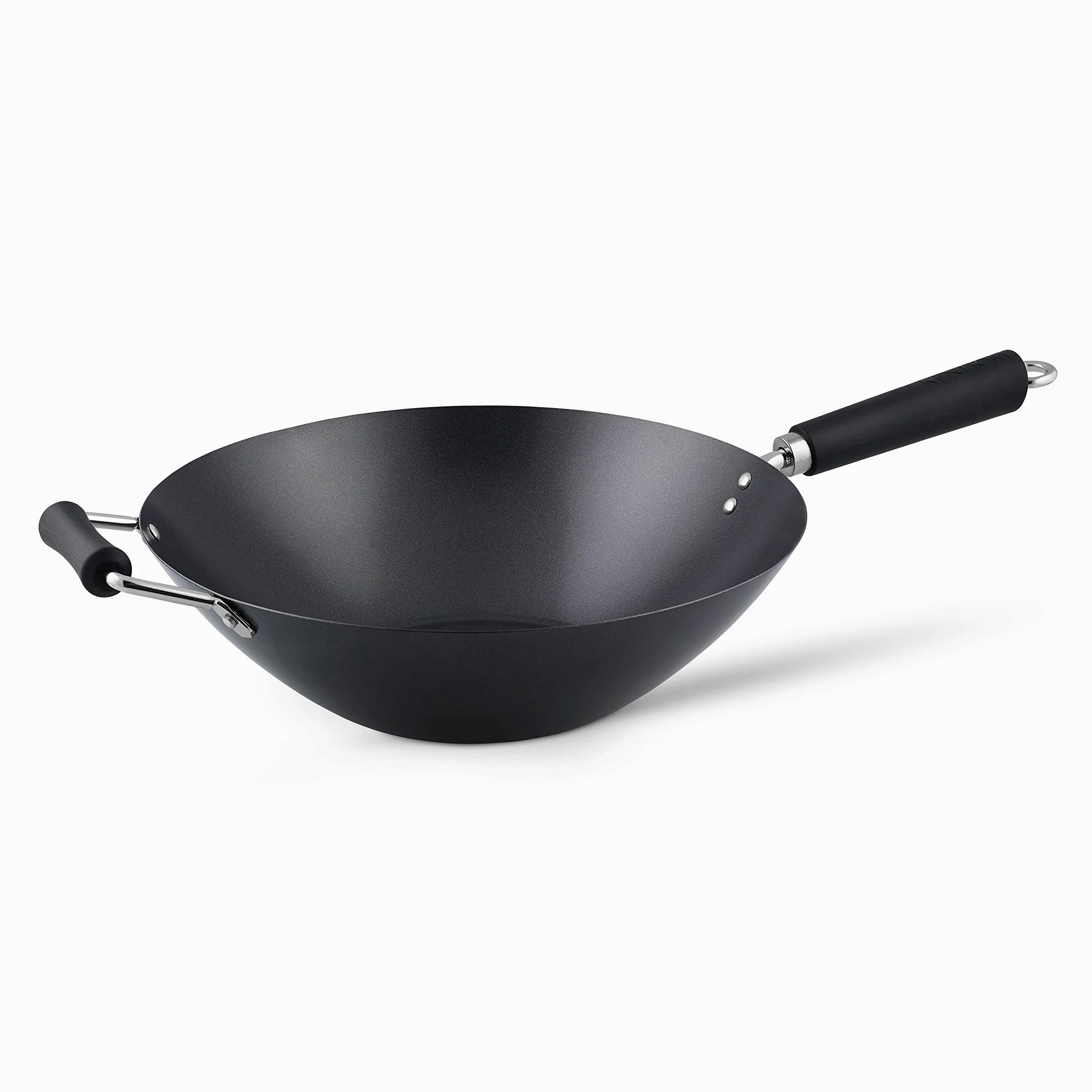 Ken Hom Excellence Wok 35 cm, Acero al Carbono, Wok Induccion