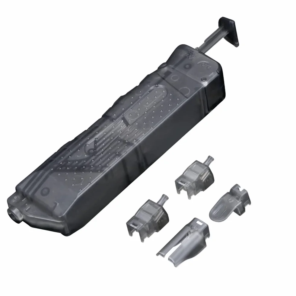 Cargador de Velocidad Universal Airsoft para BBS de 4,5 mm, Cargador RáPido Manual de 250 Rondas con 4 Adaptadores, Herramienta de Carga Alta de Paintball Militar TáCtico