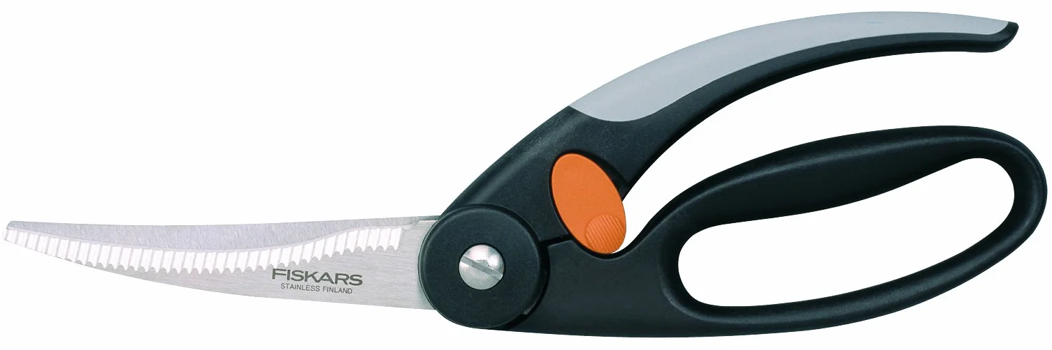 Fiskars Tijeras para aves, Longitud total: 25 cm, Acero de calidad/Plástico, Functional Form, 1003033