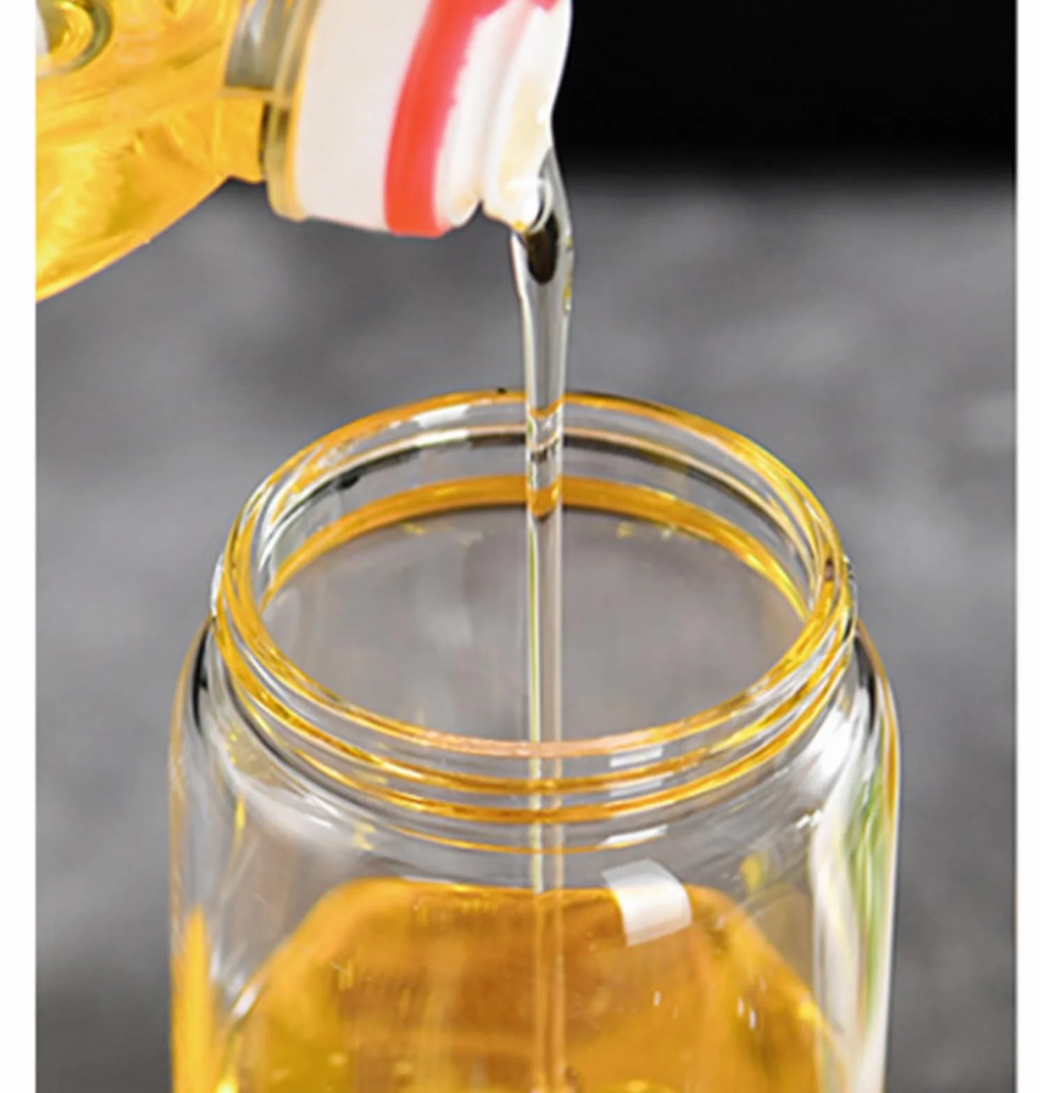 Pulverizador de aceite oliva vidrio | multicolor 550ml for cocinar freír ensaladas asar: pulverizador de aceite(Beige)