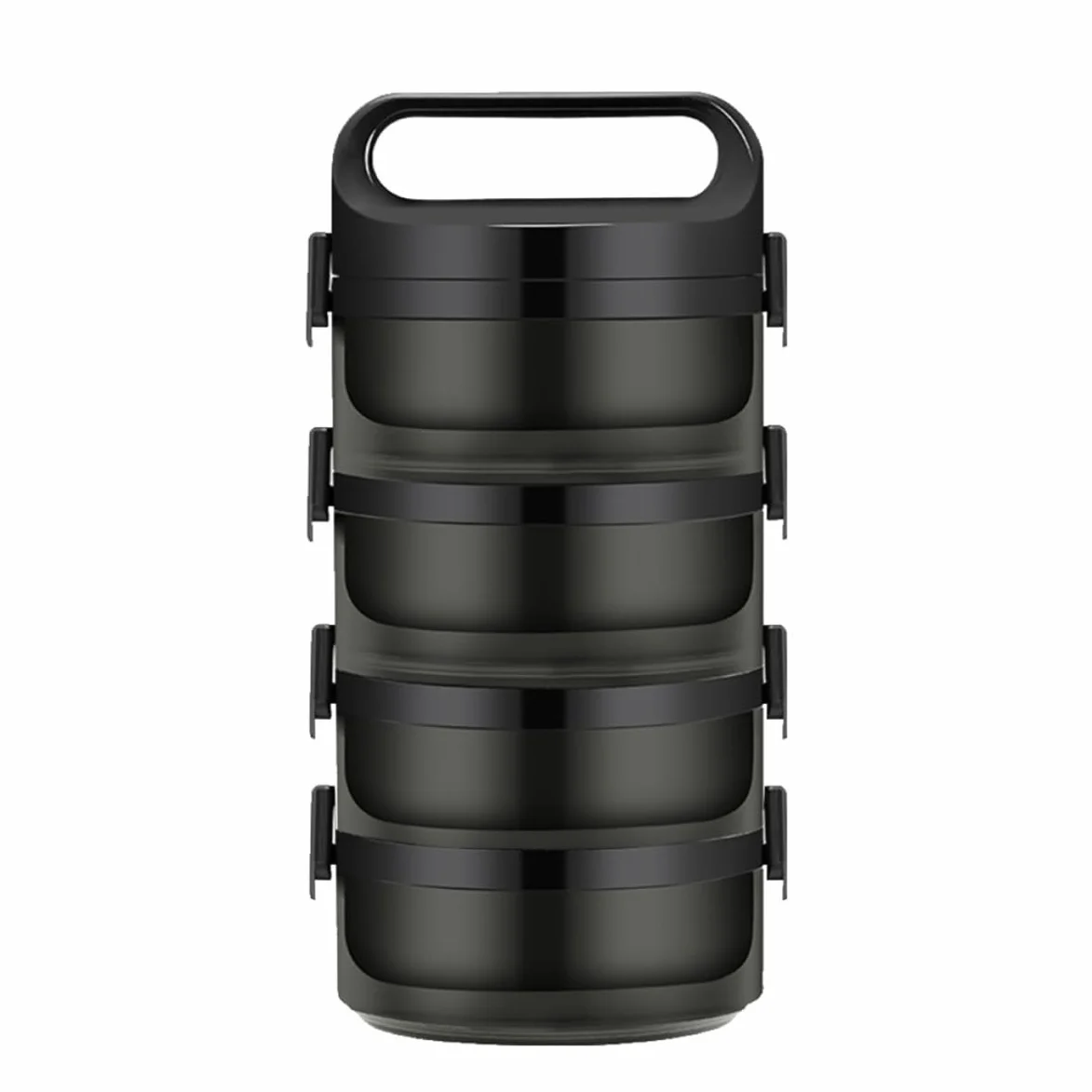 Fiambrera de Acero Inoxidable Aislamiento Térmico, Fiambrera Térmica de 3 Capas Cierre Hermético y Capacidad de 700ml por Capa para Trabajo y Escuela