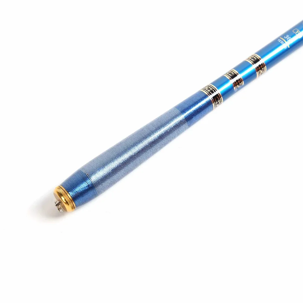 Alomejor Caña de pescar telescópica de fibra de carbono ultraligera para viajes