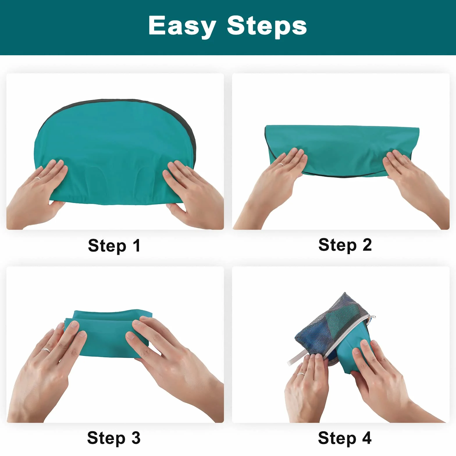 Eono Almohada de Playa Hinchable, Almohada Inflable Camping, Ultraligero Cojín de Viaje - 1 Pieza