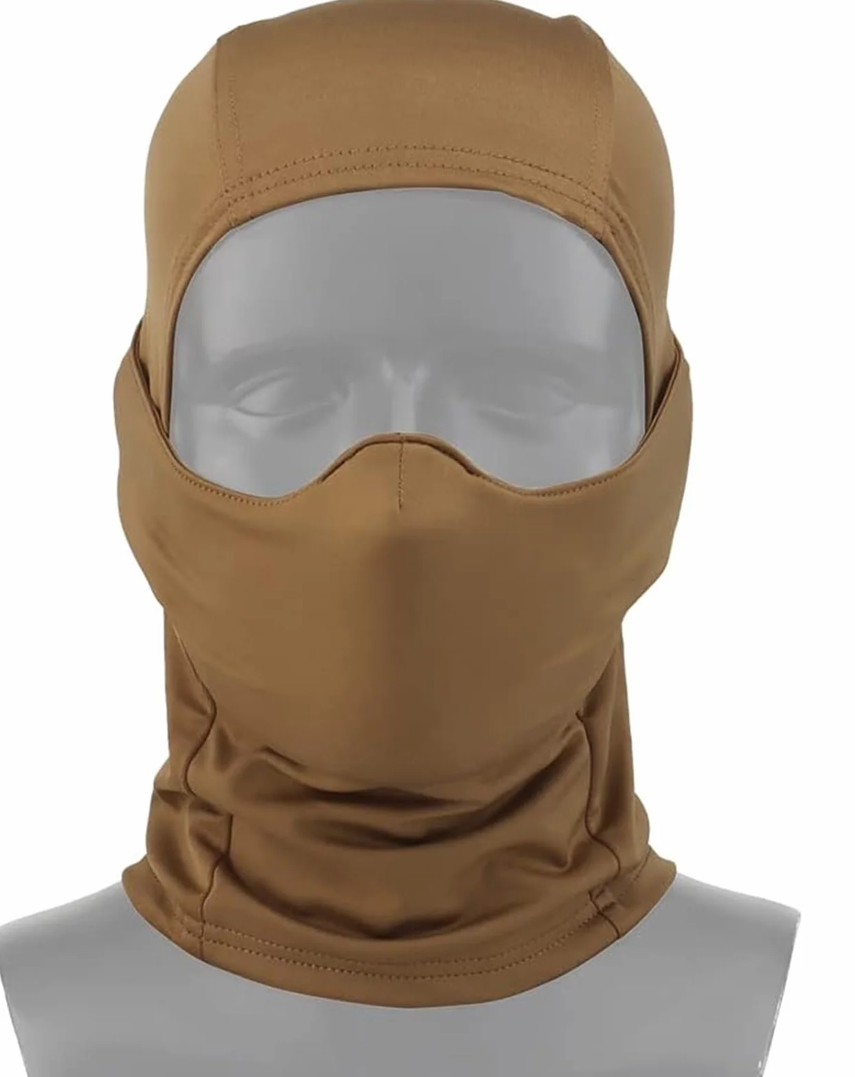 Pasamontañas Transpirable con Máscara De Silicona, Casco Táctico Estilo Ninja con Protección Facial Completa(C)