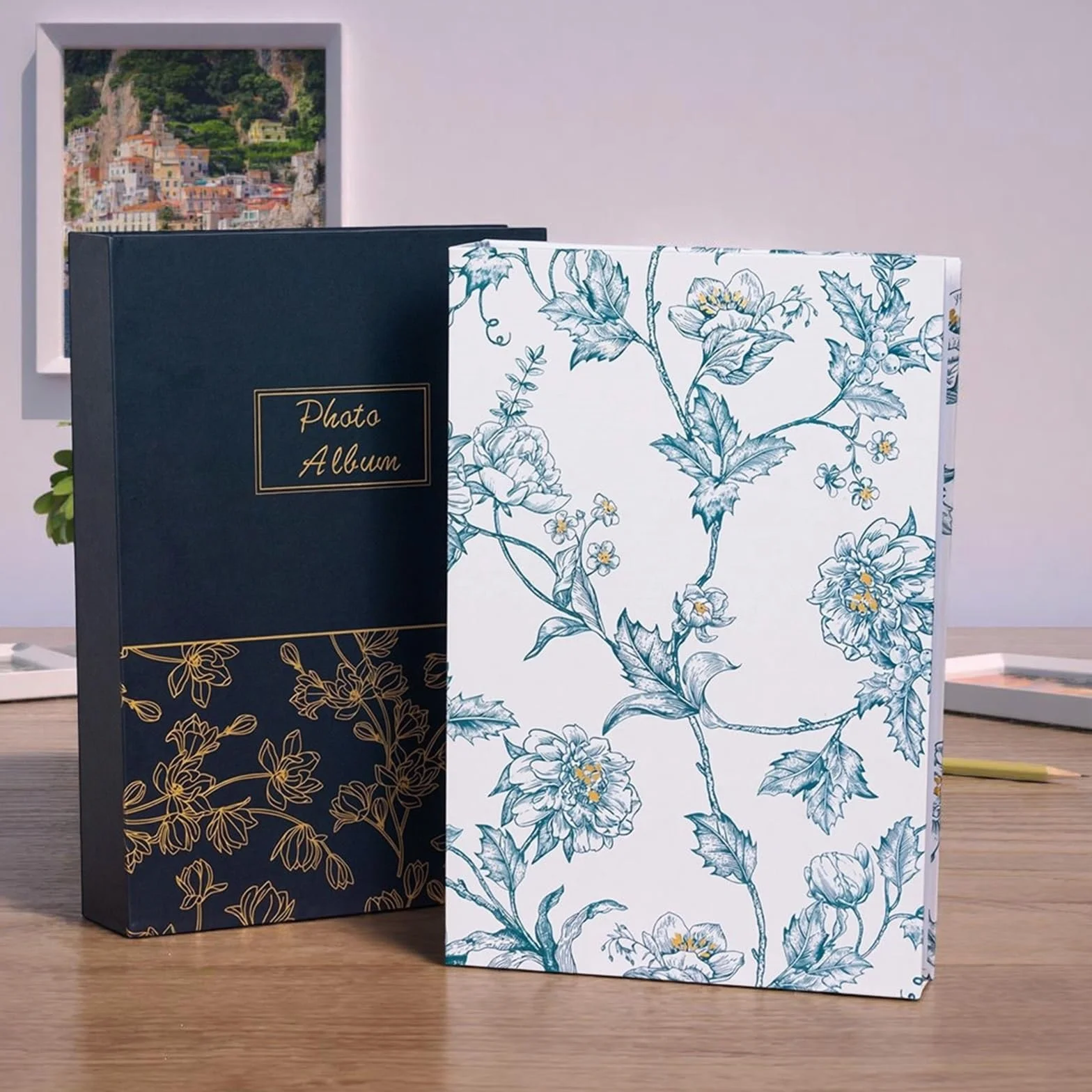 Album Fotos Beautiful Flower Cover Can Write A Photo Album Put 300 6-inch Photos Travel Commemorative Gifts(Color-01)
