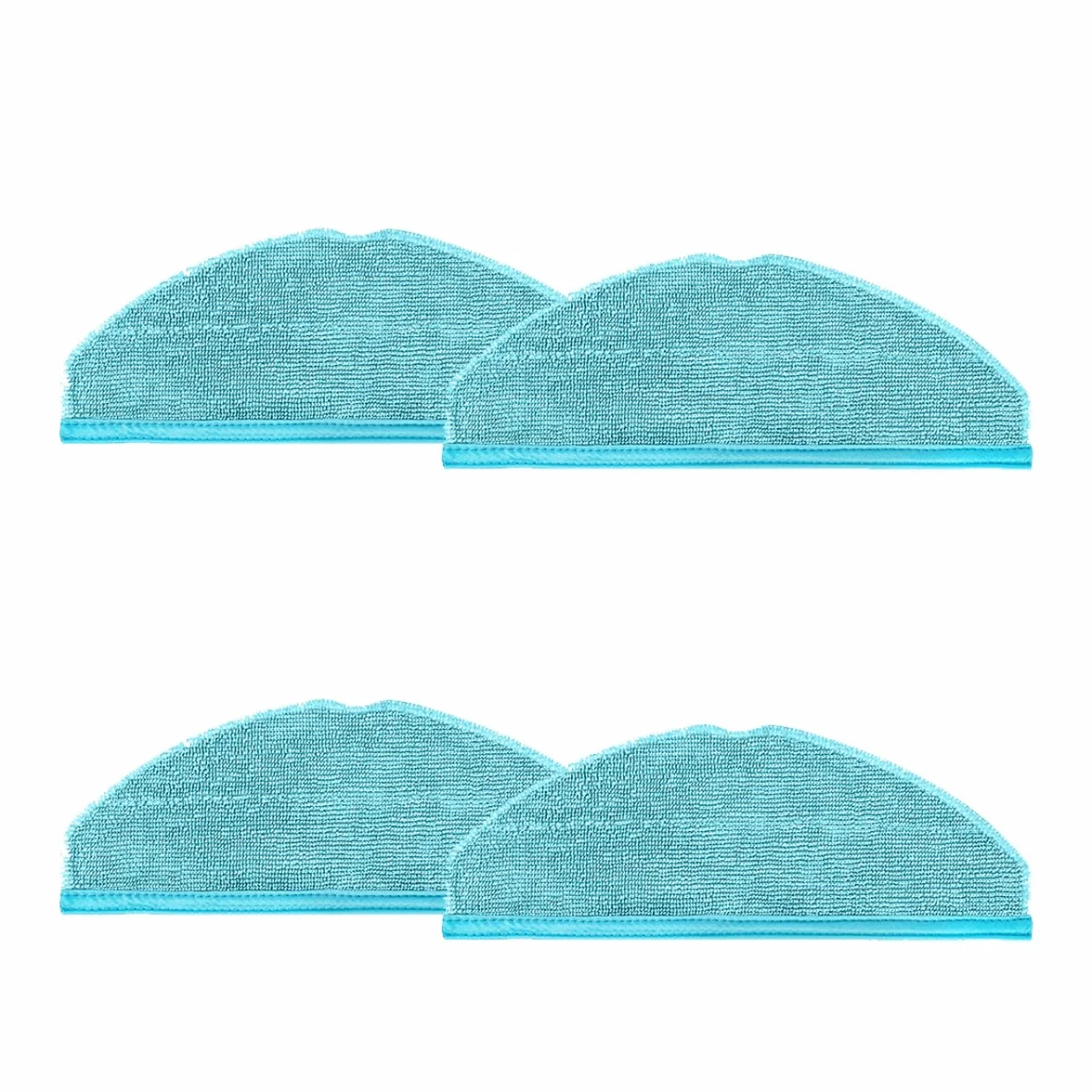 HEPA Mop Pads Paño para Cecotec Conga 8090 9090 ，Accesorio paño de Limpieza. Pack 4 Trapos Lavables para Robot Aspirador.