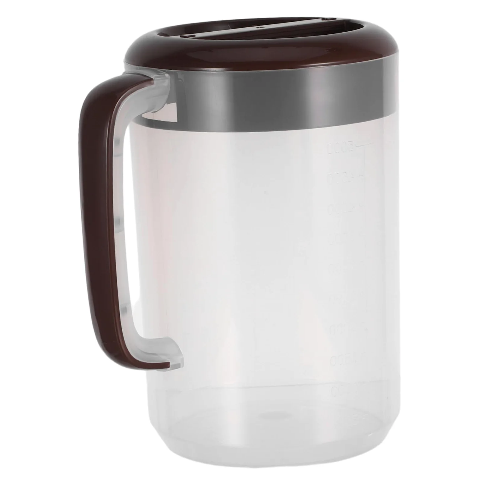 SHINEOFI Jarra de Agua Grande con Tapa Jarra de Jugo de PP Reforzado Resistente con Escala de Medición para Bebidas Frías para Casa y Refrigerador