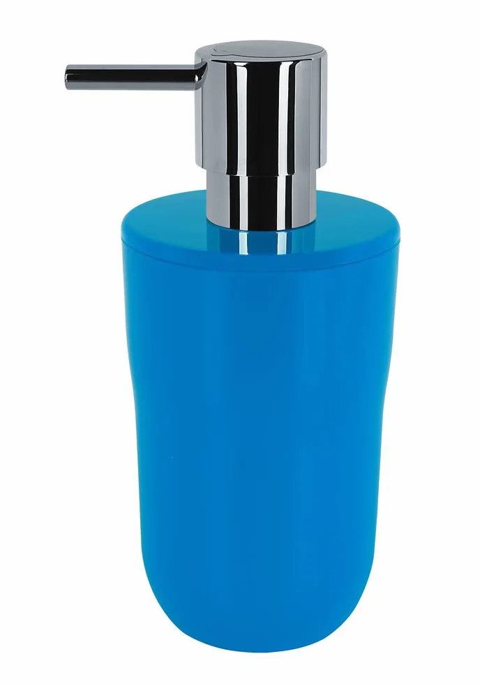 Spirella Dispensador de jabón líquido, Capacidad 7,5 x 7,5 x 16,5 cm, 300 ml, Color Azul