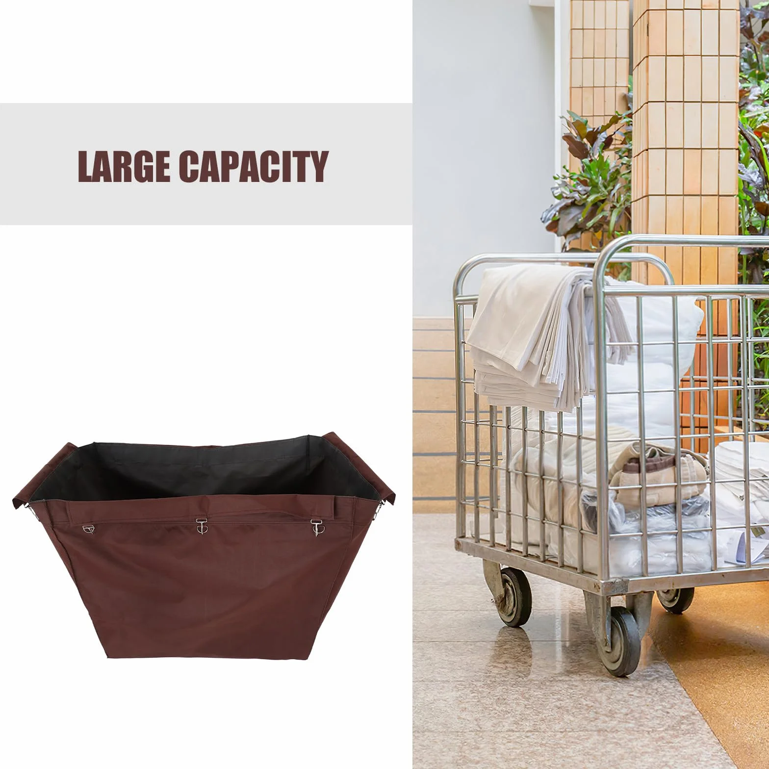 ULTECHNOVO Bolsa de Almacenamiento de Oxford para Ropa y Lavandería, Gran Capacidad y Diseño Minimalista, Adecuado para Limpieza en Hoteles y Organización