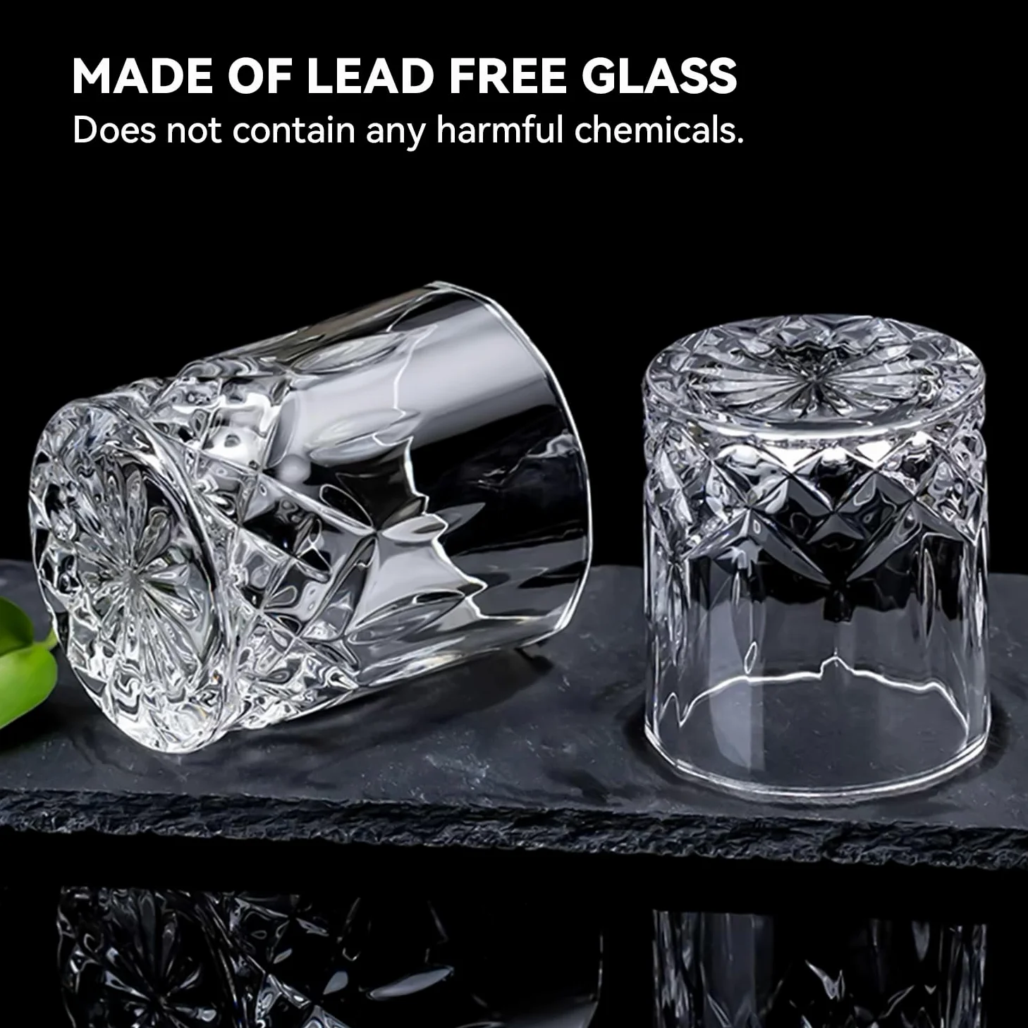 Vasos de whisky – Juego de 6 vasos de 325 ml para whisky escocés, ron, bourbon y más | Vasos de 325 ml aptos para lavavajillas para whisky, bourbon, escocés, ron, cócteles y regalos