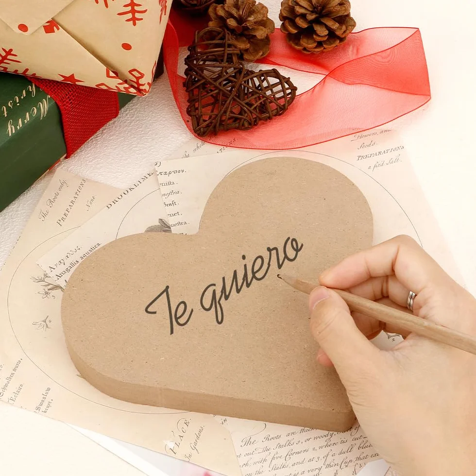 Regalos para Madres Navidad, Placa Corazón de Madera 2 cm Grosor, Regalos Navidad Mujer, Detalles para Regalar Mujer, Regalo Cumpleaños Madres, Regalos para Amigos Mayor Regalos para Jubilacion