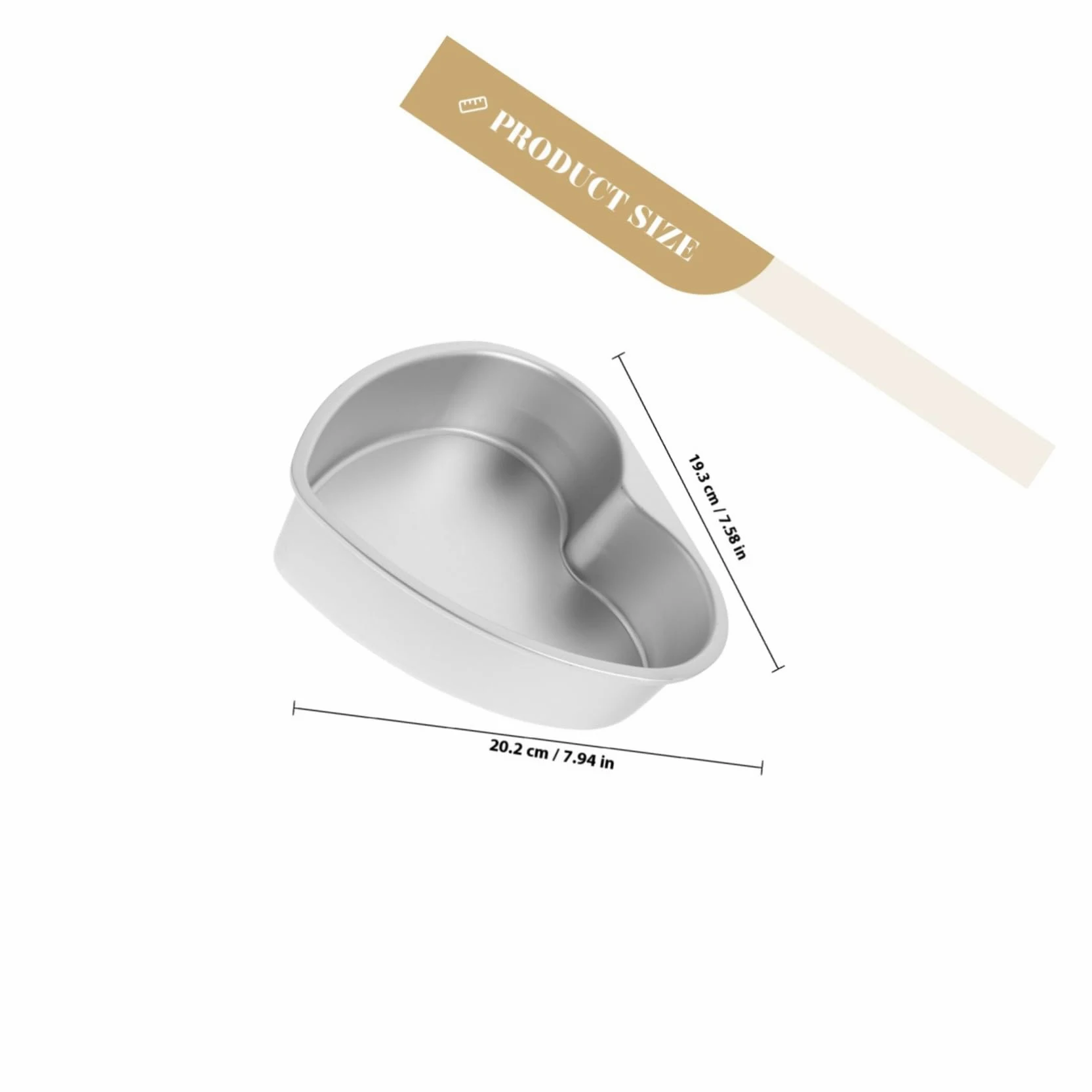 Molde Creativo para Pasteles Forma de Corazón, de Aleación de Aluminio, Fácil de Desmoldar, Adecuado para Reuniones Familiares y Principiantes en Repostería