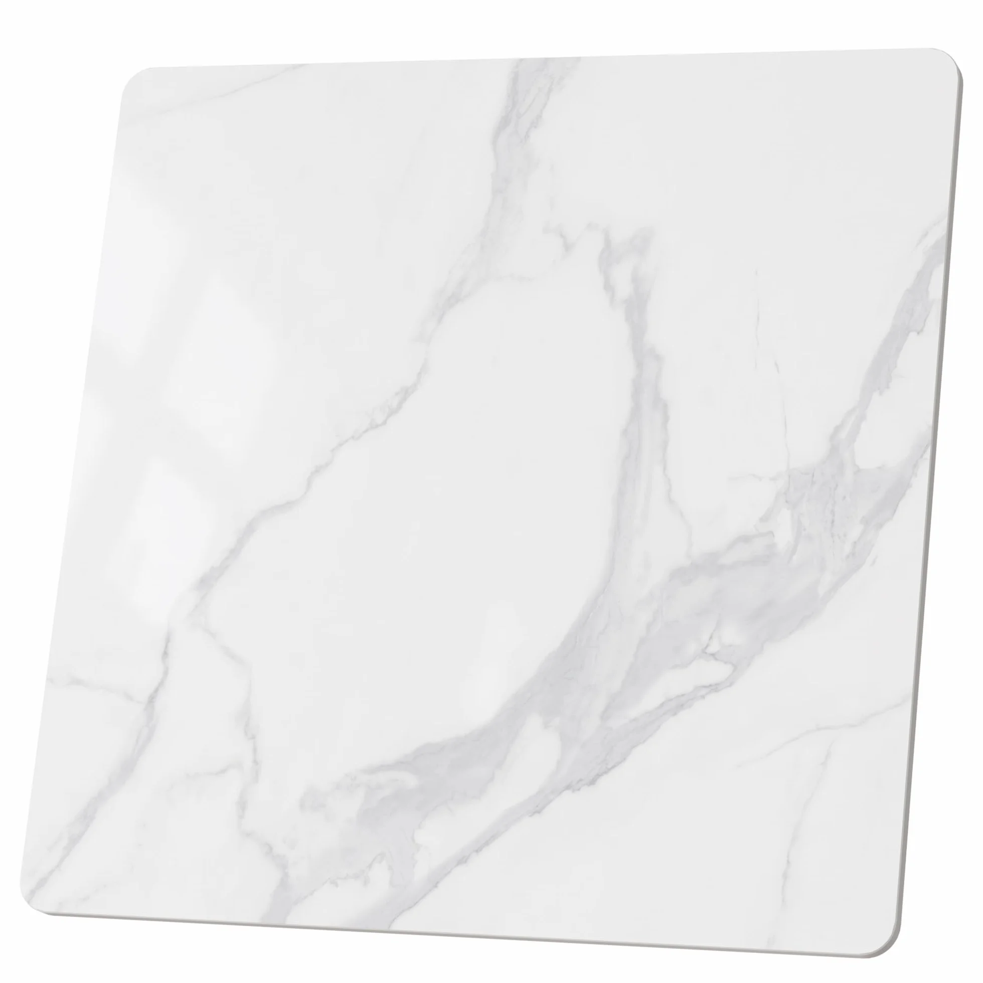ZL ZELing Mesa cuadrada de piedra sinterizada de 80 cm, mesa de repuesto para interiores y exteriores, resistente al calor y a los arañazos, impermeable, de cerámica, escritorio, patio, balcón, bistró