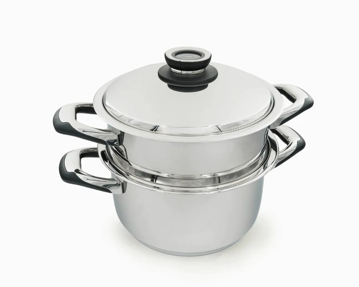 Vaporizador 6L Inox 18/10 – Diámetro 24cm – Todos los fuegos – Termómetro integrado