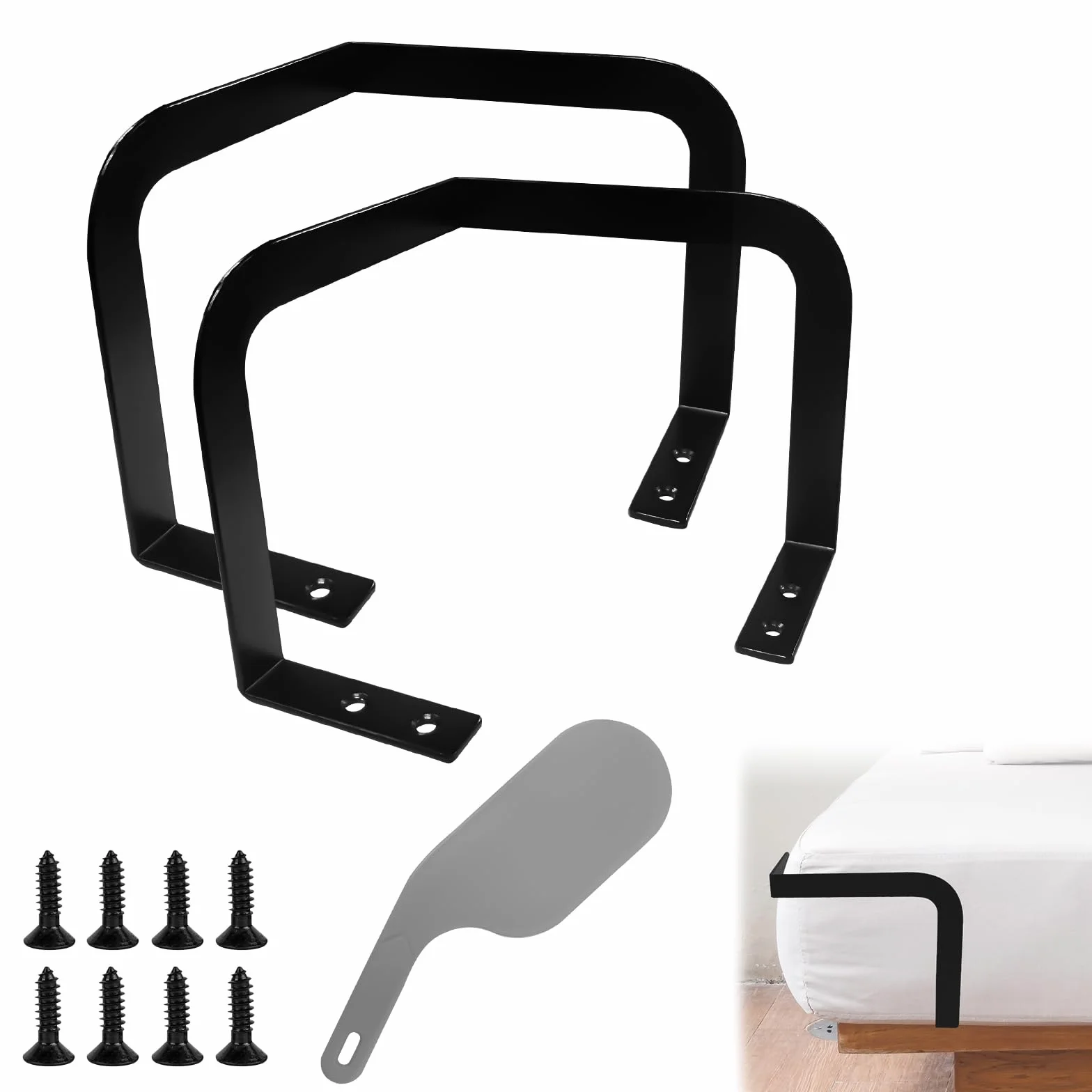 Sujeta Sabanas Bajeras, CuñA Unir Colchones, 2 Piezas Sujeta Nordico, Sujeta Colchones para Camas Macizas, Somieres, Tatamis, Sujeta Sabanas Bajeras con Herramienta de Cambio de SáBanas Ayuda