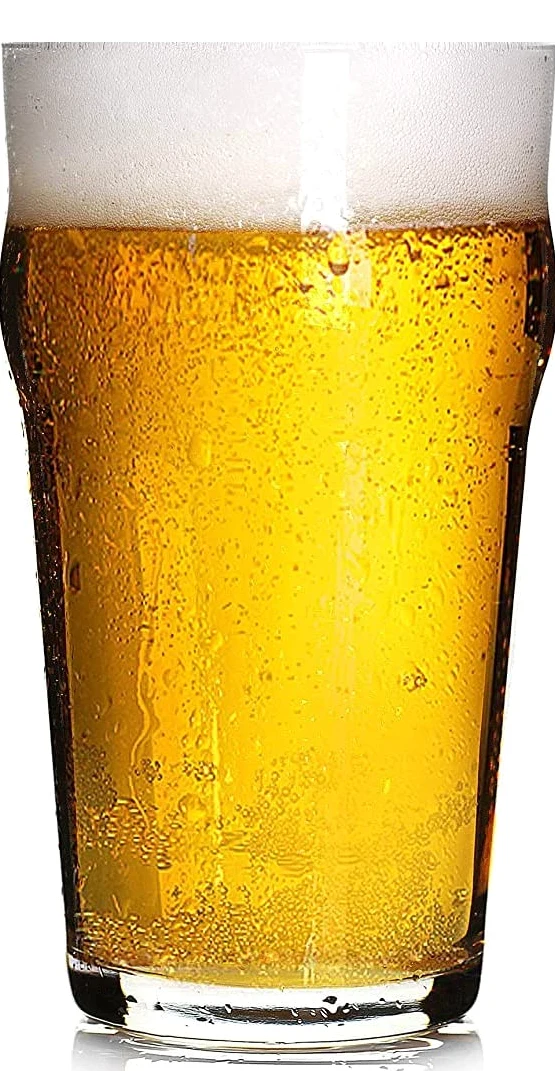 Hostelvia 12 kieliszków do piwa nonic, 56 cl (1 pinta), wytrzymałe szkło hartowane