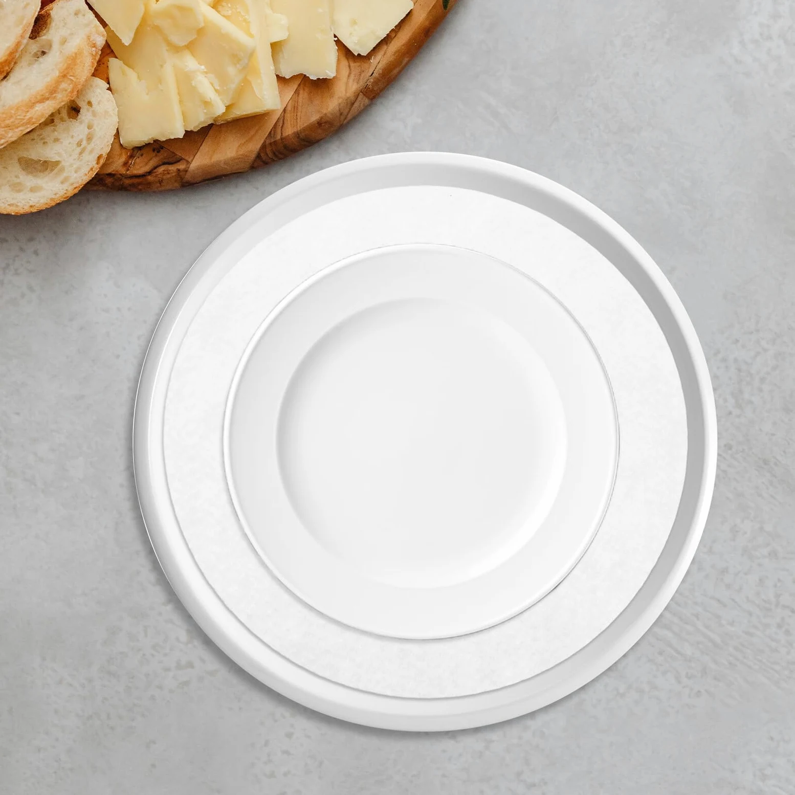 50 Unidades Protector de Placa Fieltro agarraderas para ollas de Cocina Separador de sartenes White