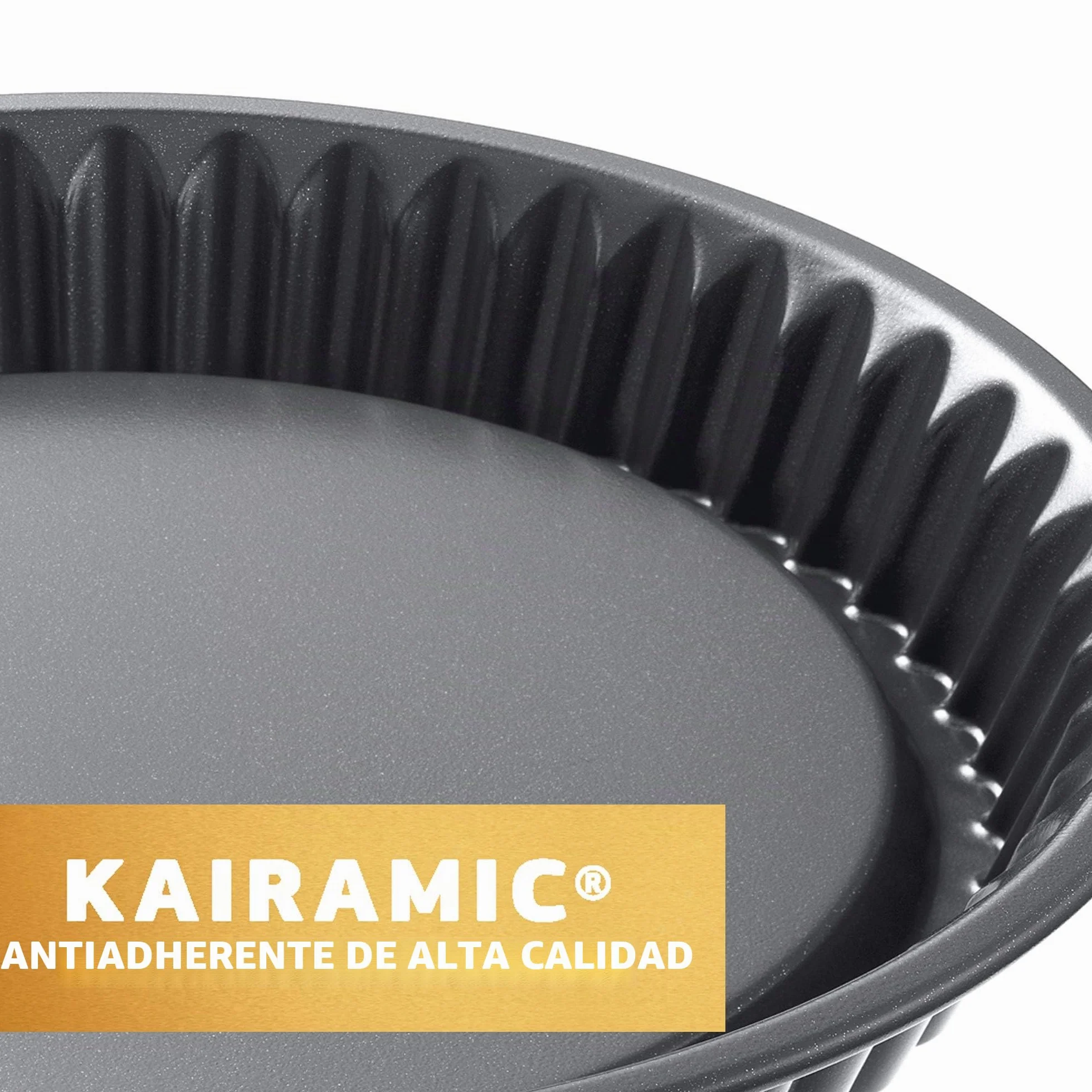 ORIGINAL KAISER La Forme Plus - Molde rectangular base desmontable antiadherente 36 x 24 cm