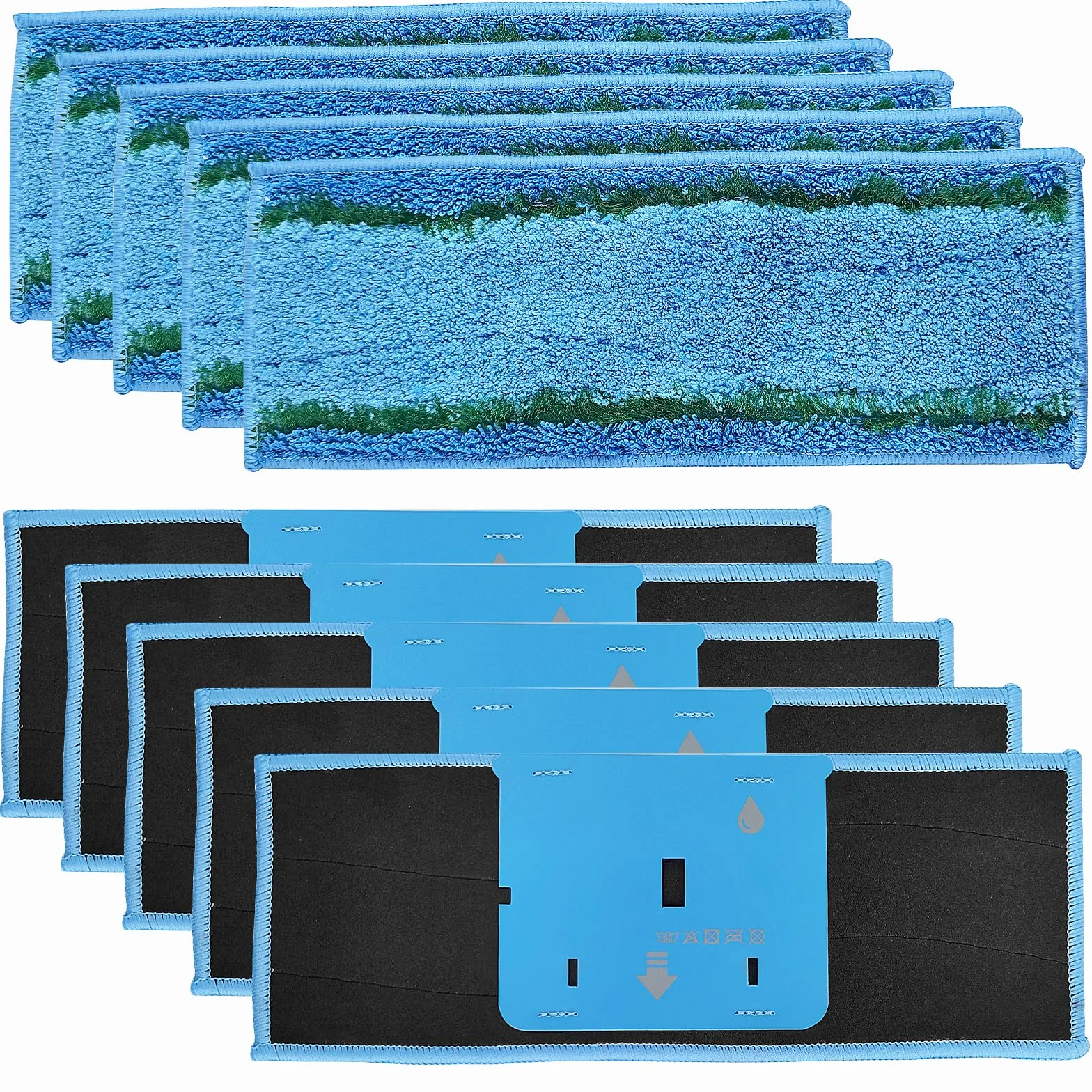 10 Piezas PañOs De Recambio Mopa Lavables para Braava Jet M6, Almohadillas De Mopa En Microfibre RéUtilisables, HúMedas Toallitas De Limpieza pour Diferentes Suelos