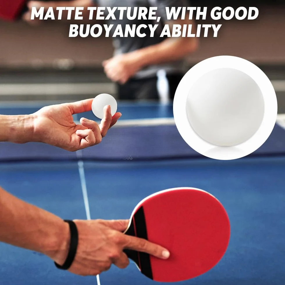 Mizikuu 50 Pelotas de Ping Pong Blancas Plástico Entrenamiento Lanzamiento Deportivo