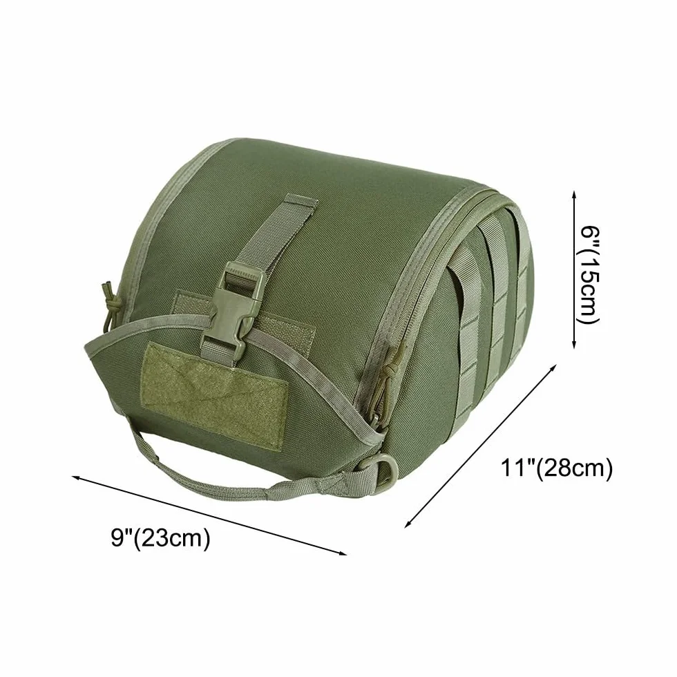 Bolsa para casco deportivo antiarañazos Molle Airsoft acolchada almacenamiento